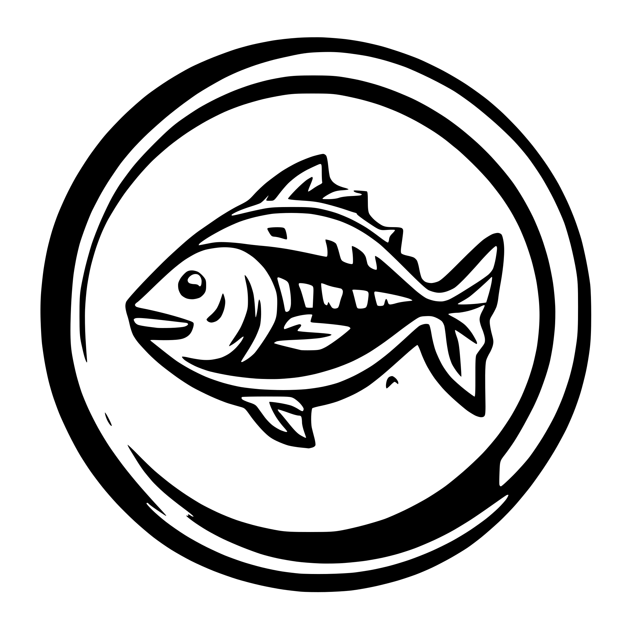 AI-generated SVG of 'Fish and hook'