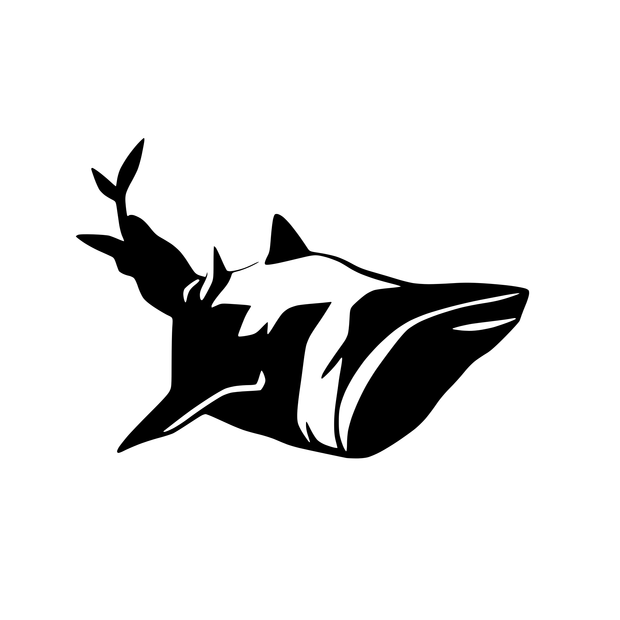 AI-generated SVG of 'Manta upper silhouette'