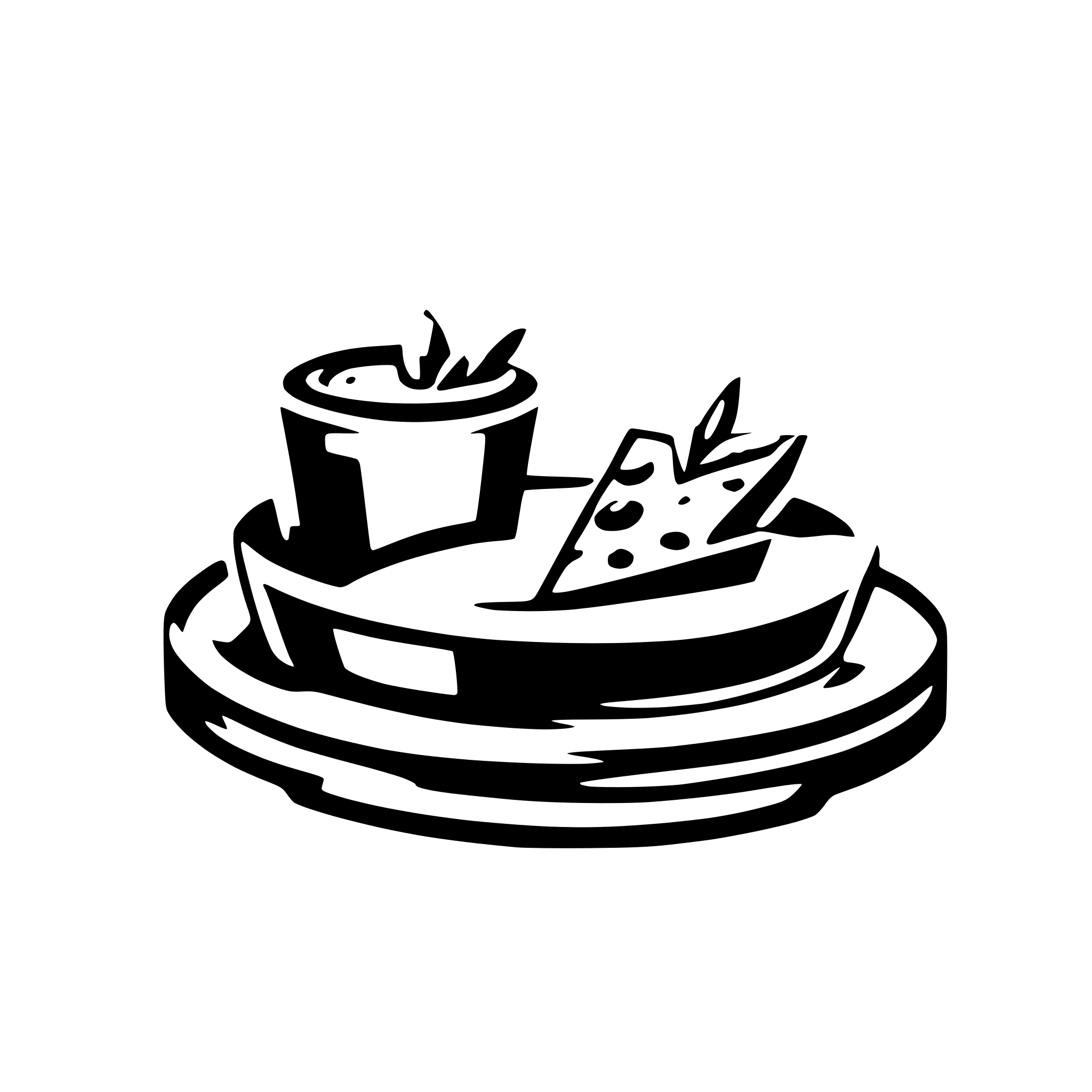 AI-generated SVG of a logo sharing food very minimalistic