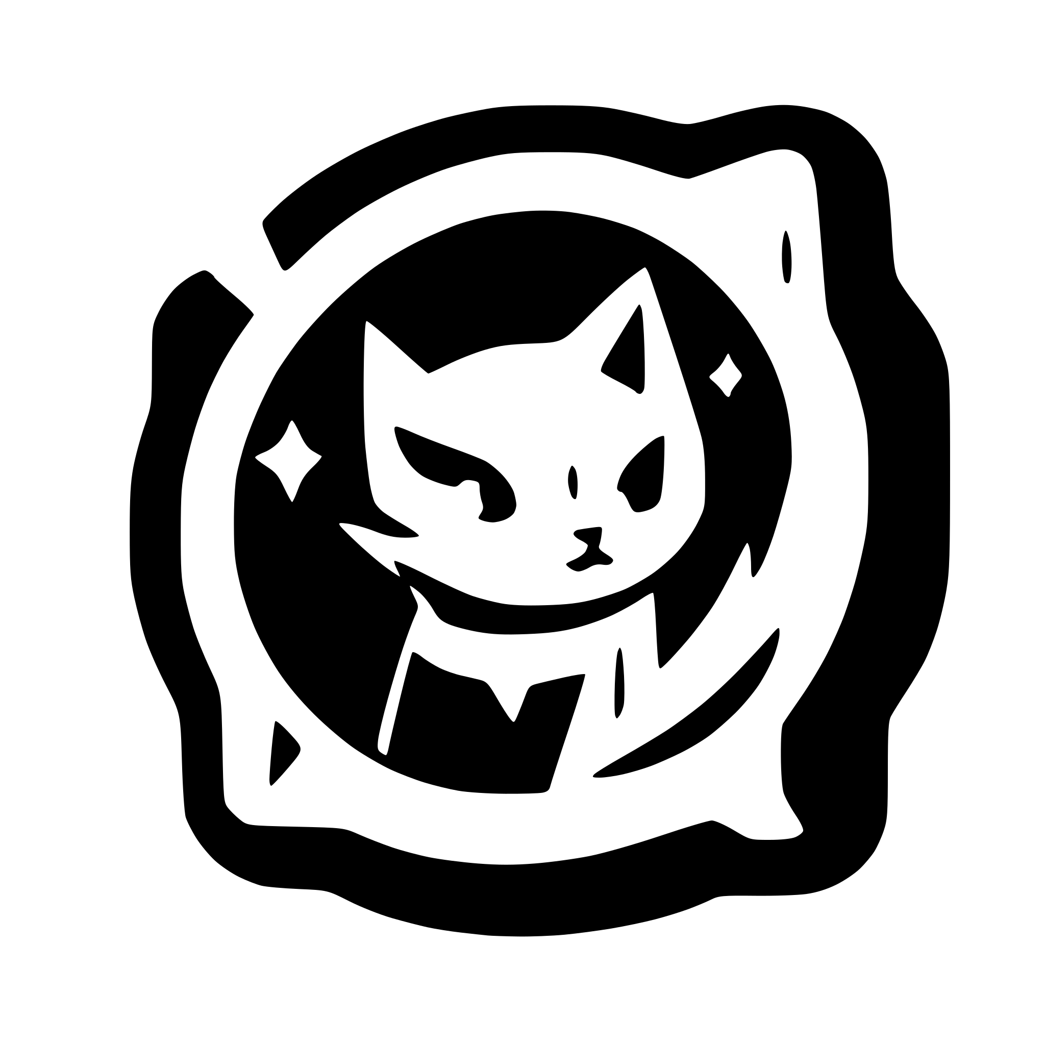 AI-generated SVG of 'cat space'