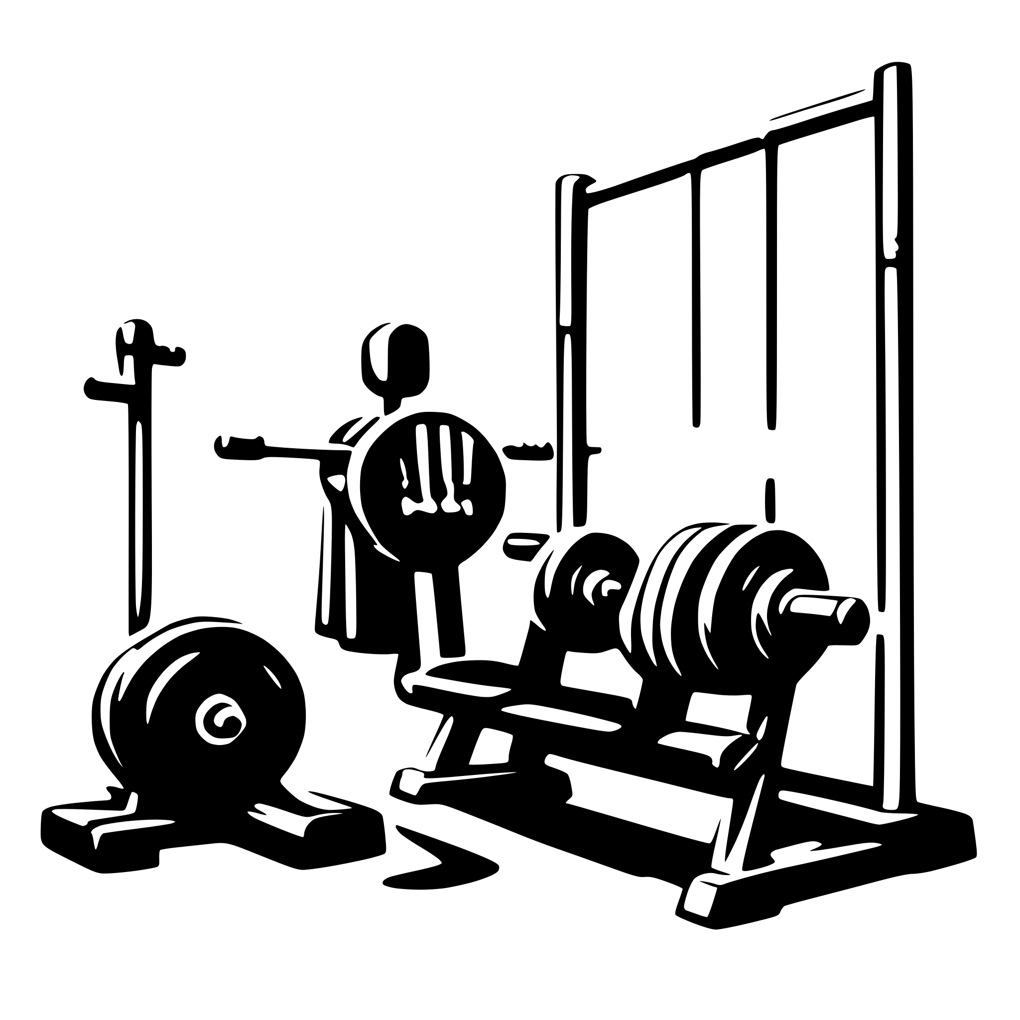 AI-generated SVG of a gym