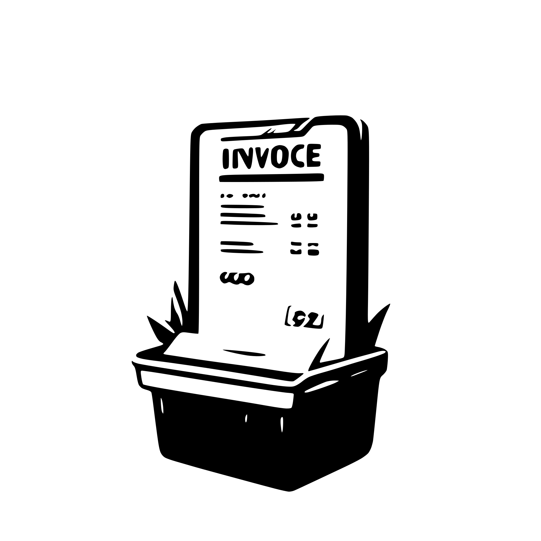 AI-generated SVG of 'send invoice'