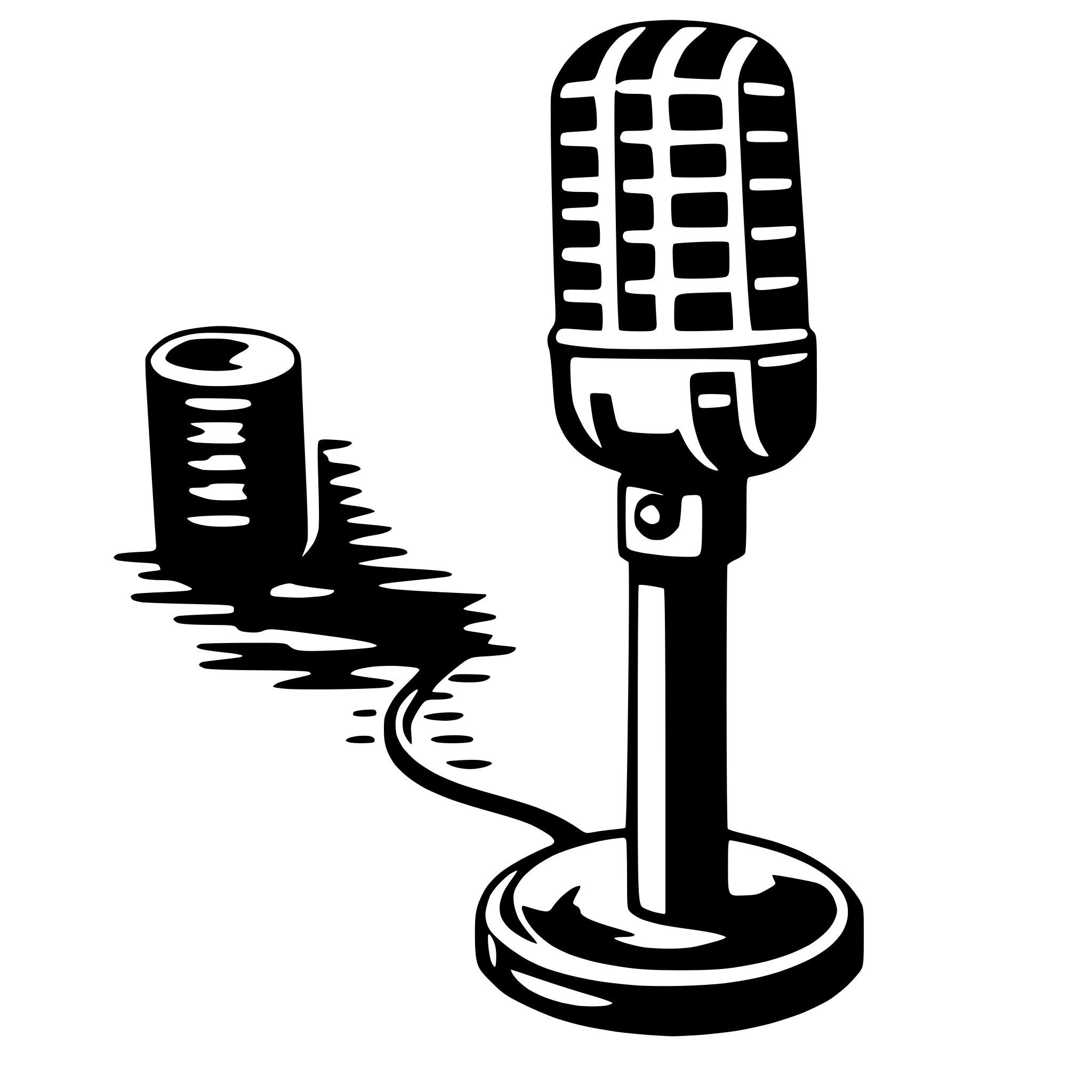 AI-generated SVG of 'microphone'