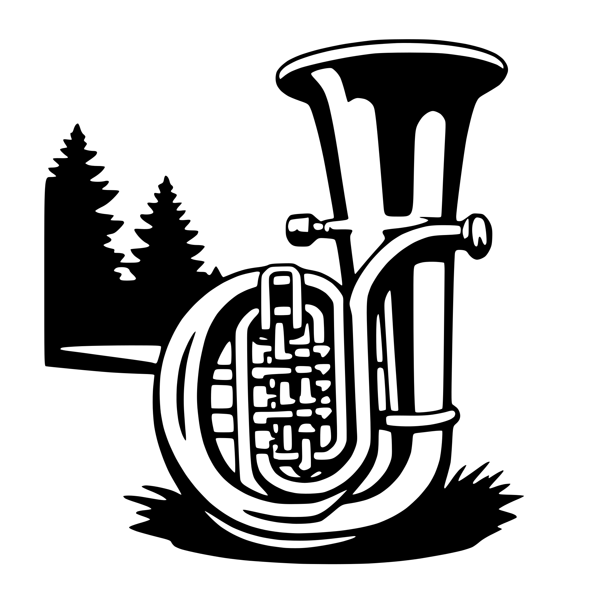 AI-generated SVG of 'tuba'