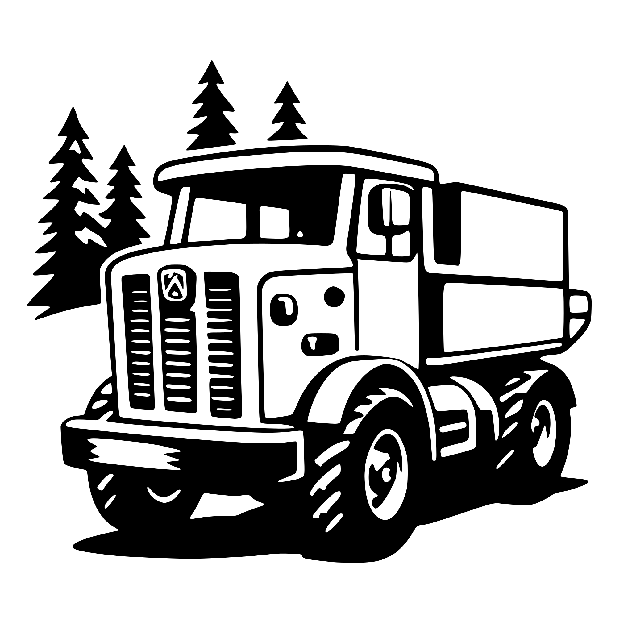 AI-generated SVG of a snowplow