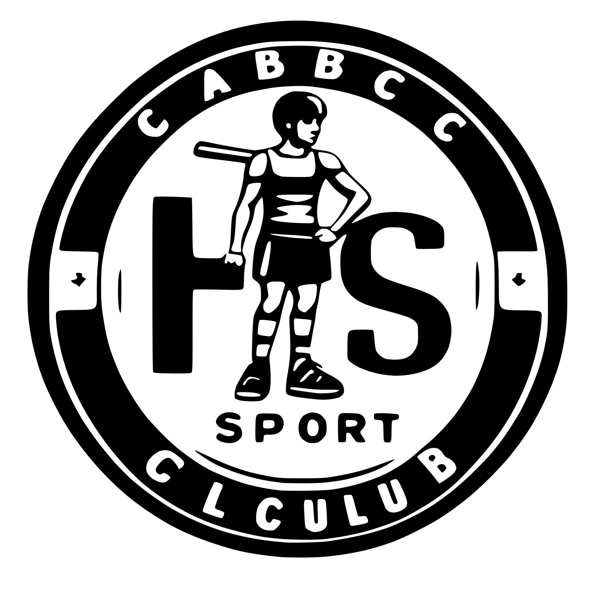 AI-generated SVG of a Logo ABC sport club.