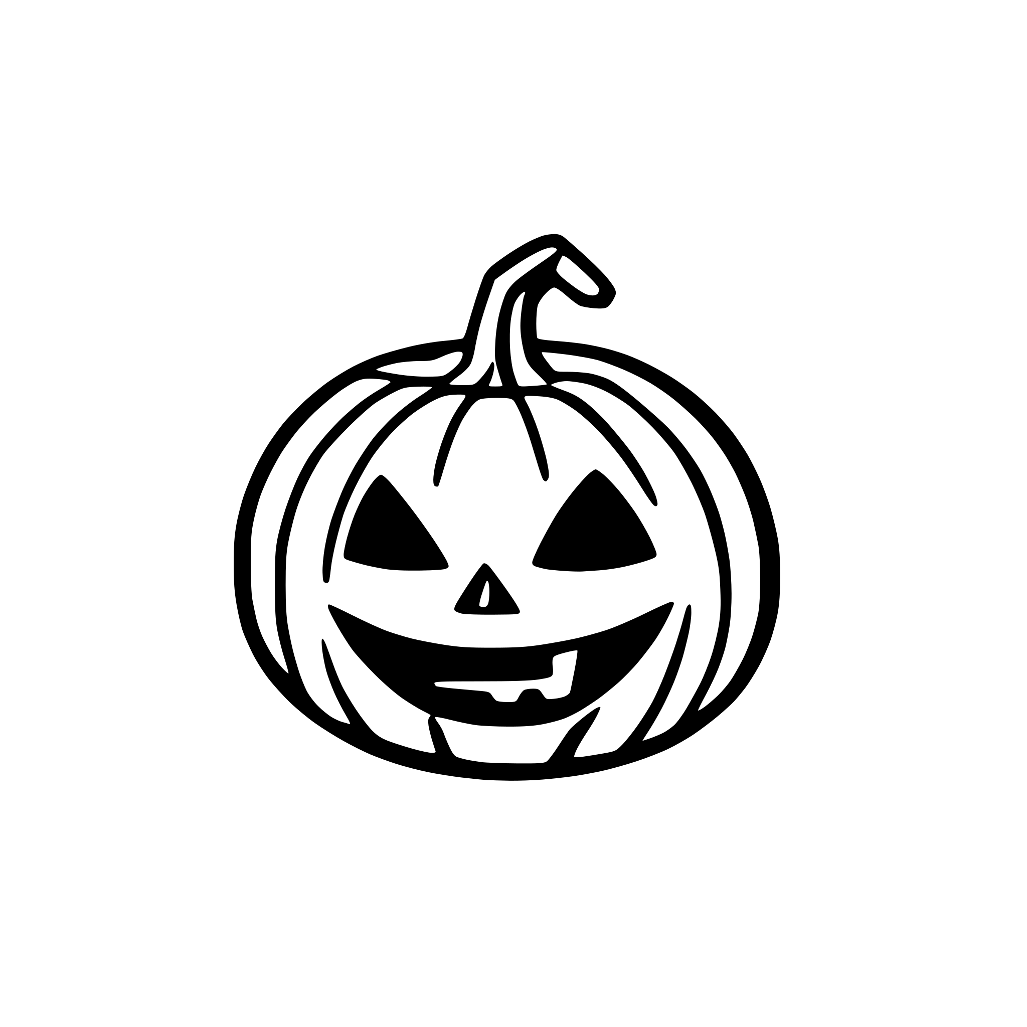 AI-generated SVG of 'a halloween pumpkin'