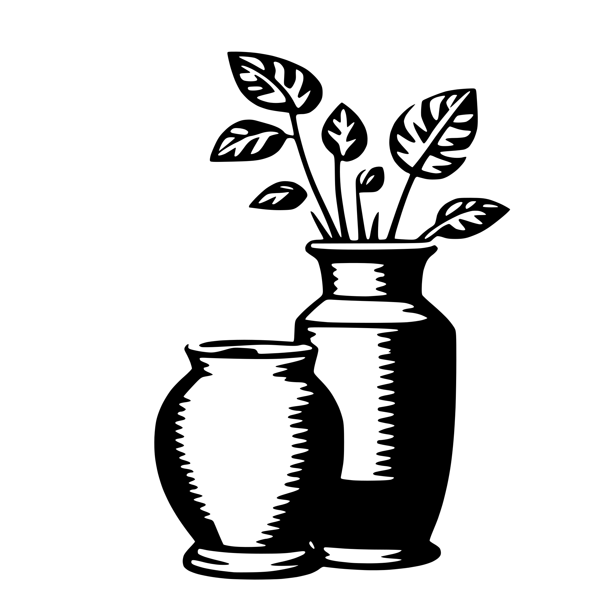 AI-generated SVG of a vase