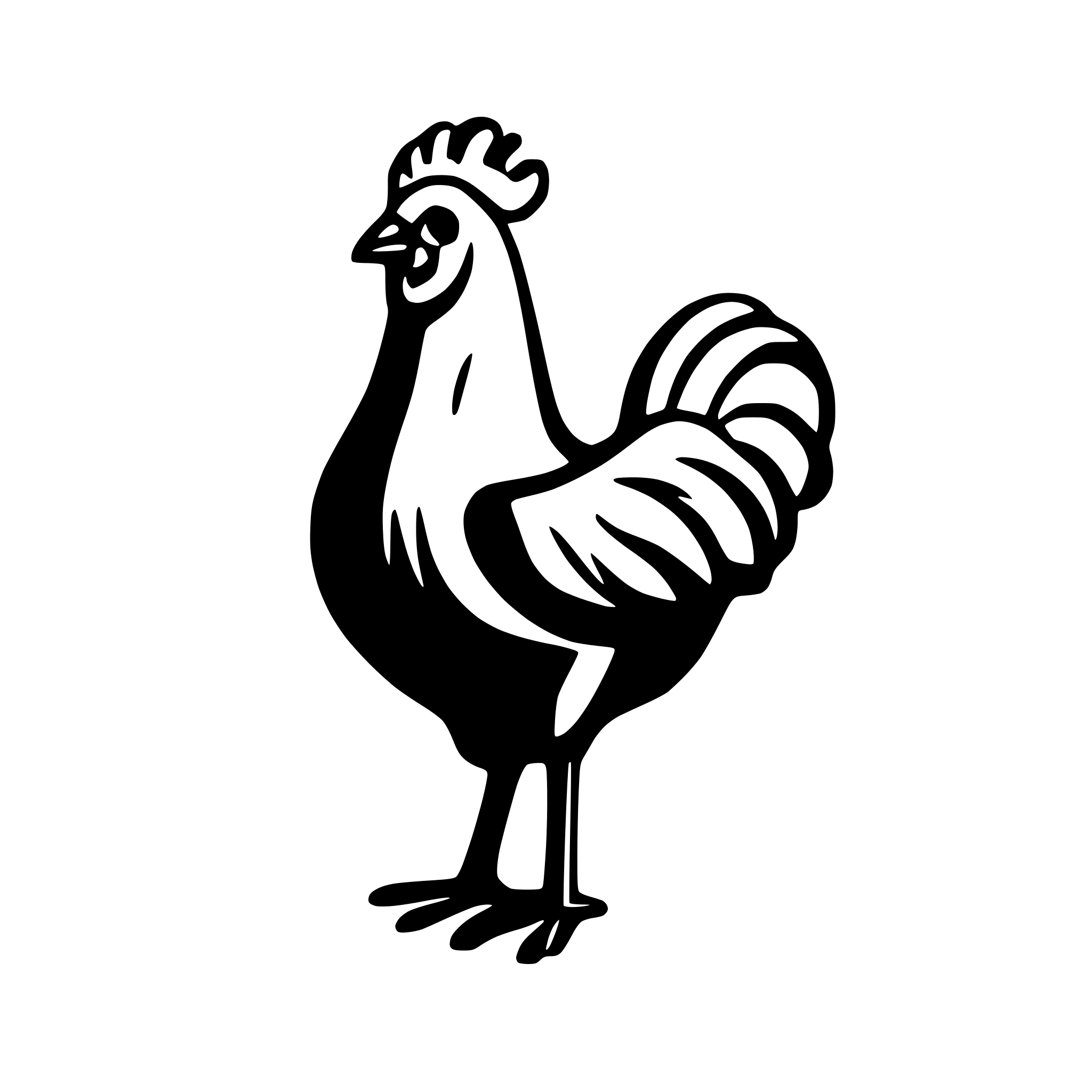 AI-generated SVG of 'modern style chicken'