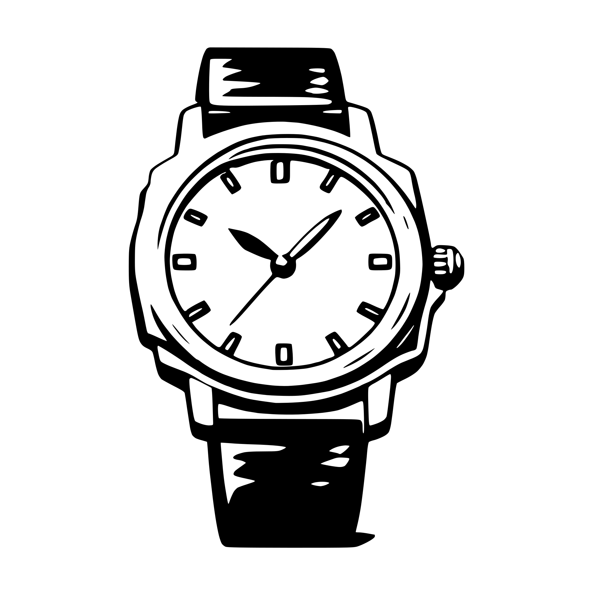 AI-generated SVG of a watchband