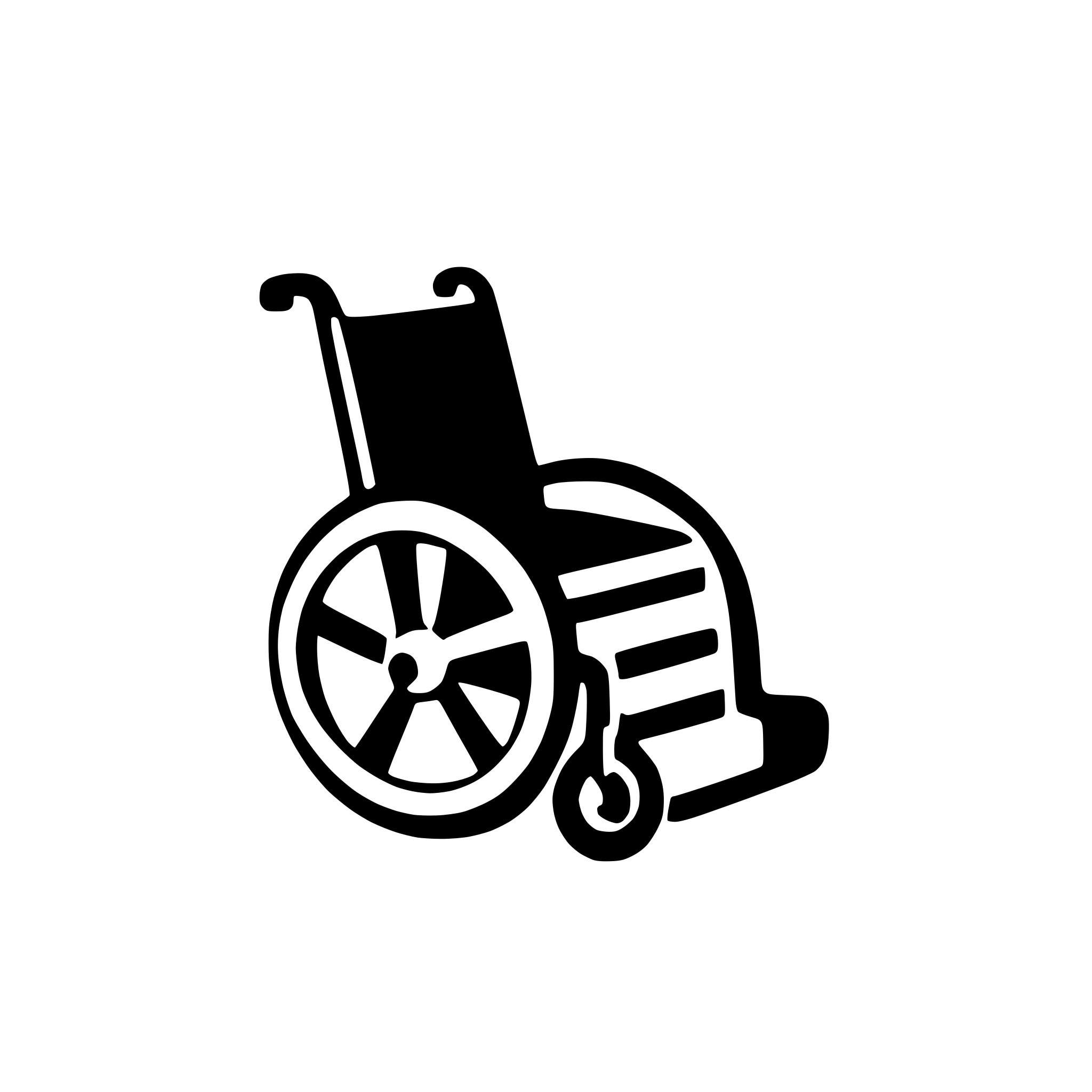 AI-generated SVG of 'Wheelchair'