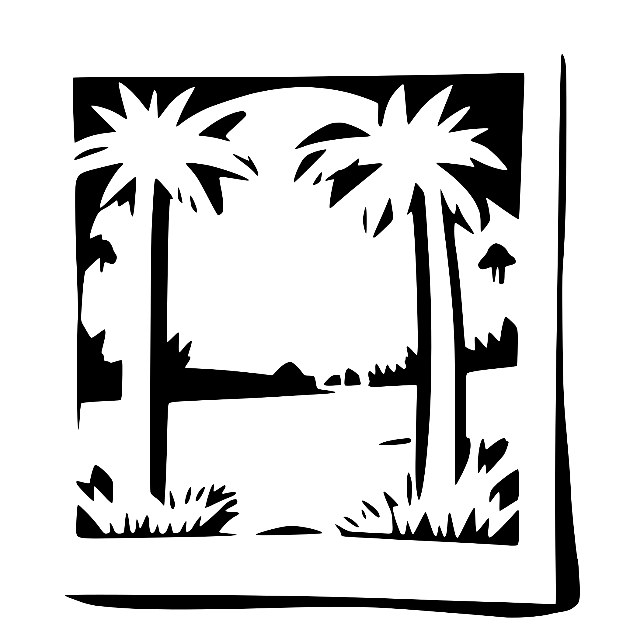 AI-generated SVG of a jungle with tall palm trees