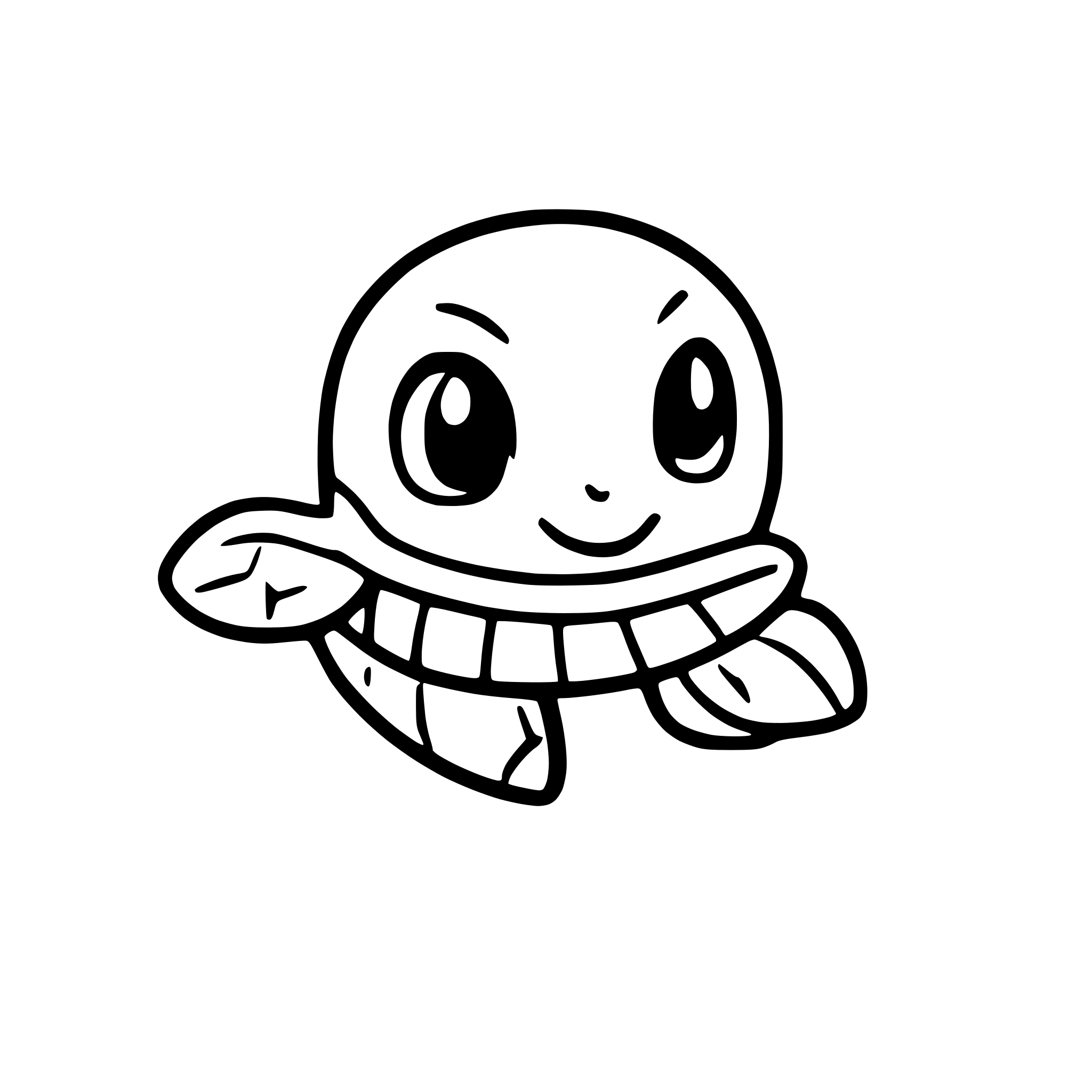 AI-generated SVG of 'OceanTurtle. Cute. Chibi.'