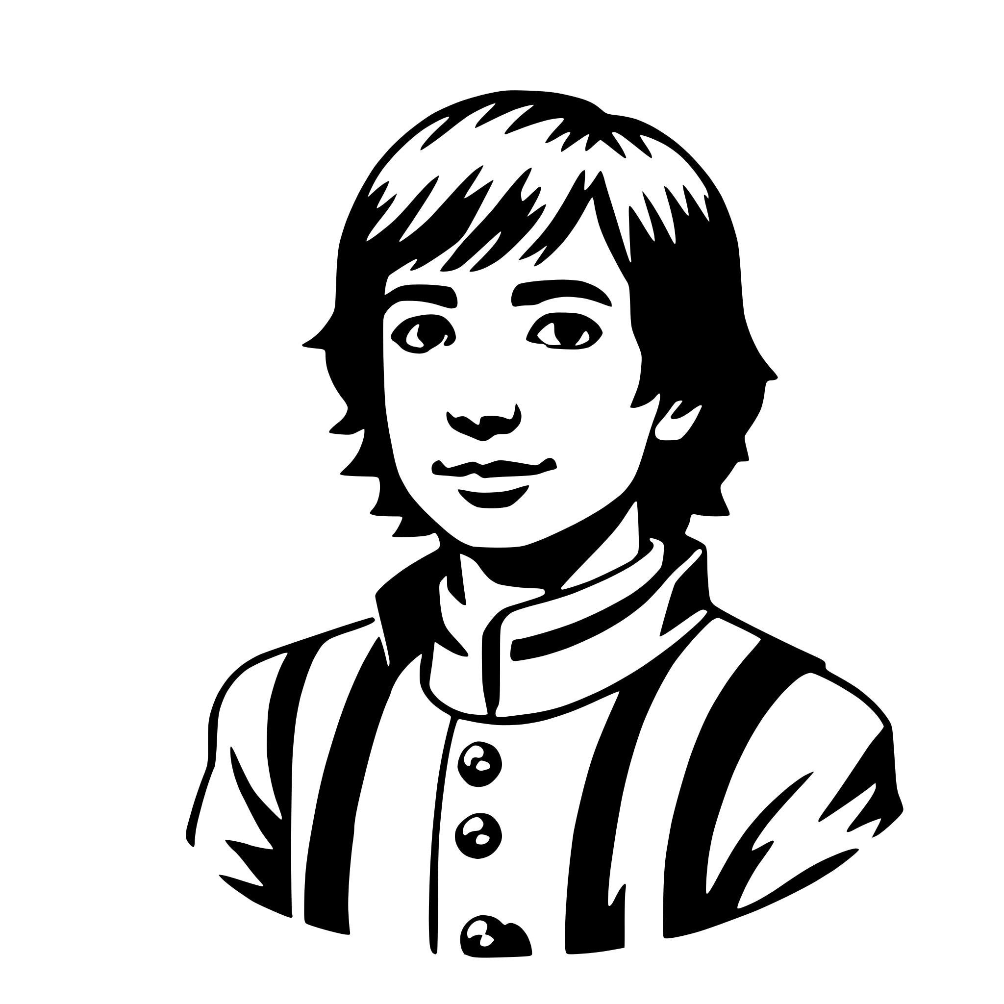 AI-generated SVG of a hachiman