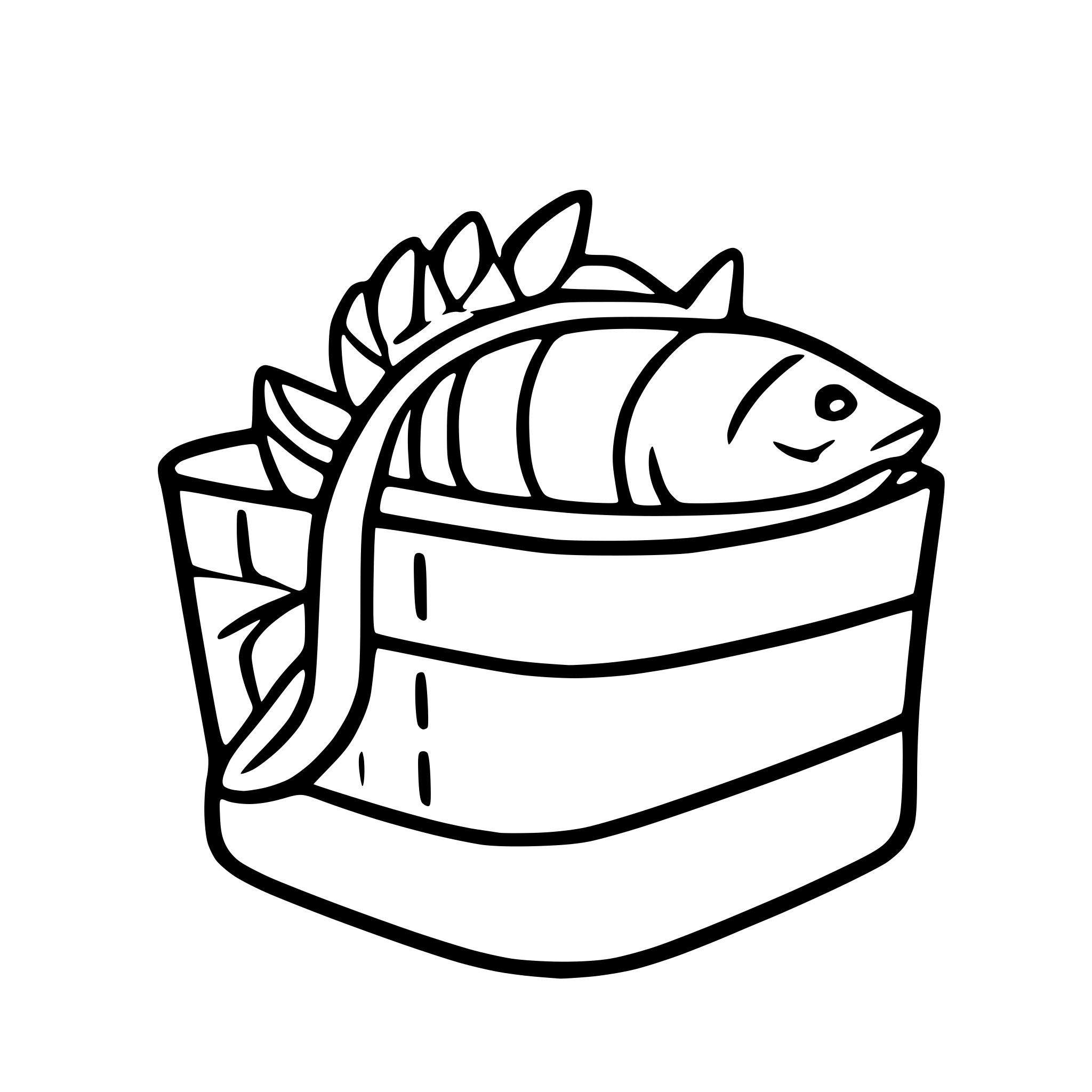 AI-generated SVG of a gourmet seafood products