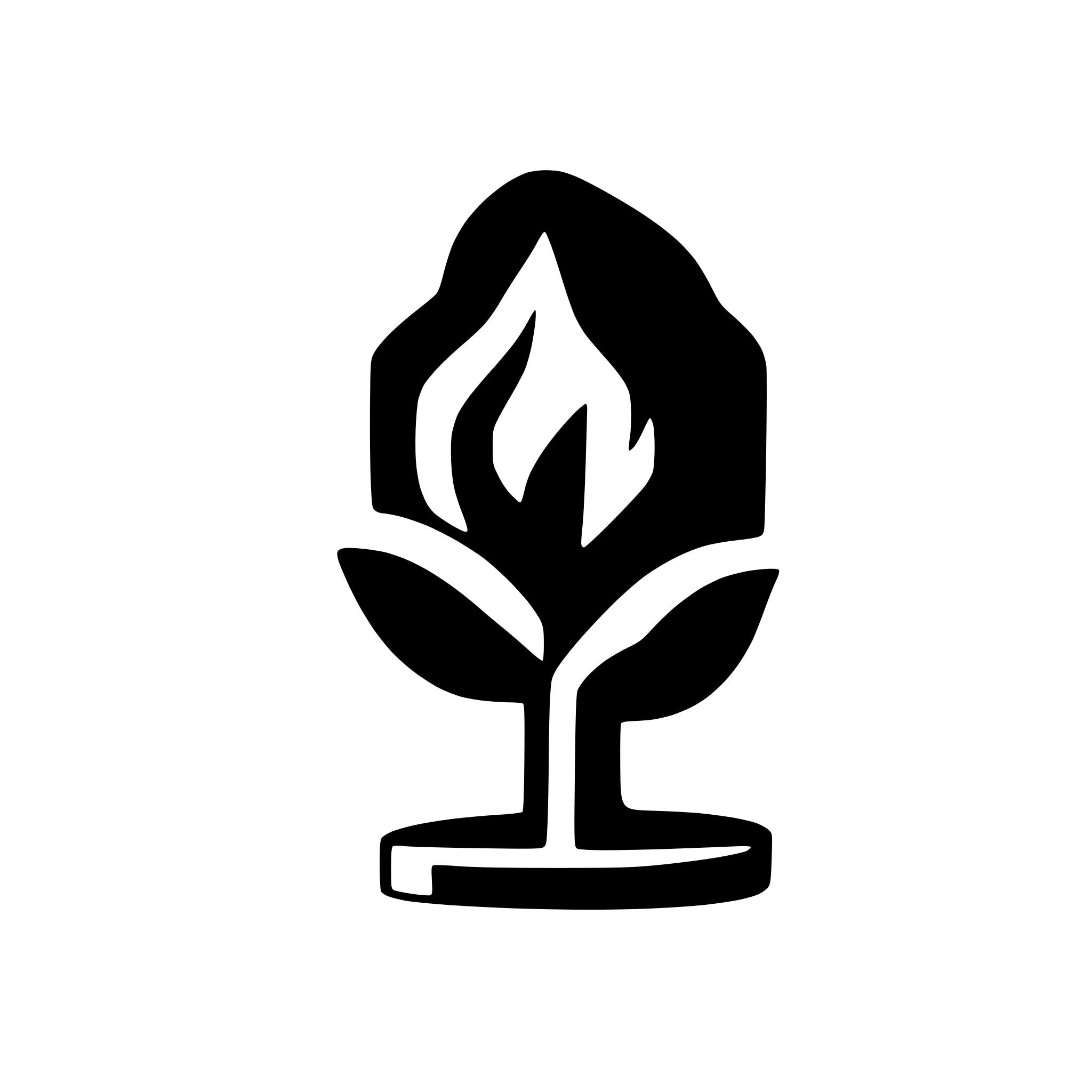 AI-generated SVG of 'solid flame icon'