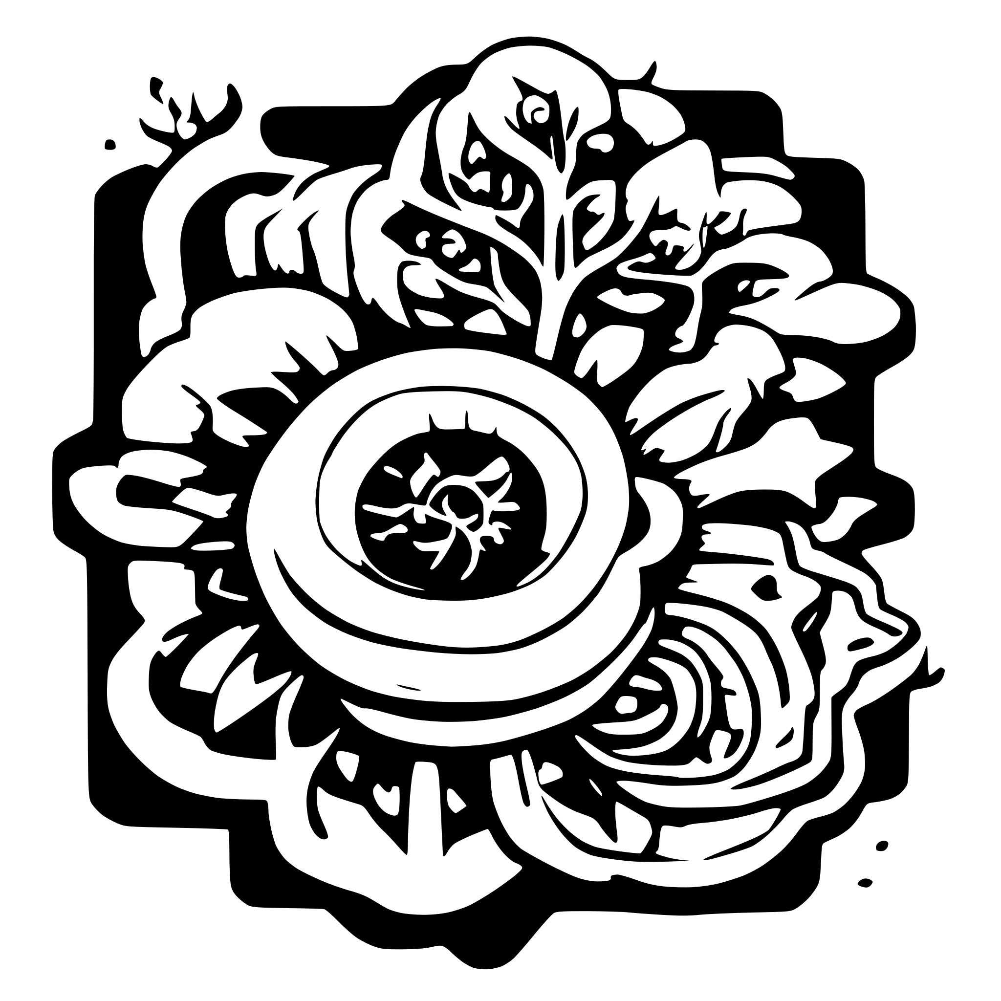 AI-generated SVG of a وردة