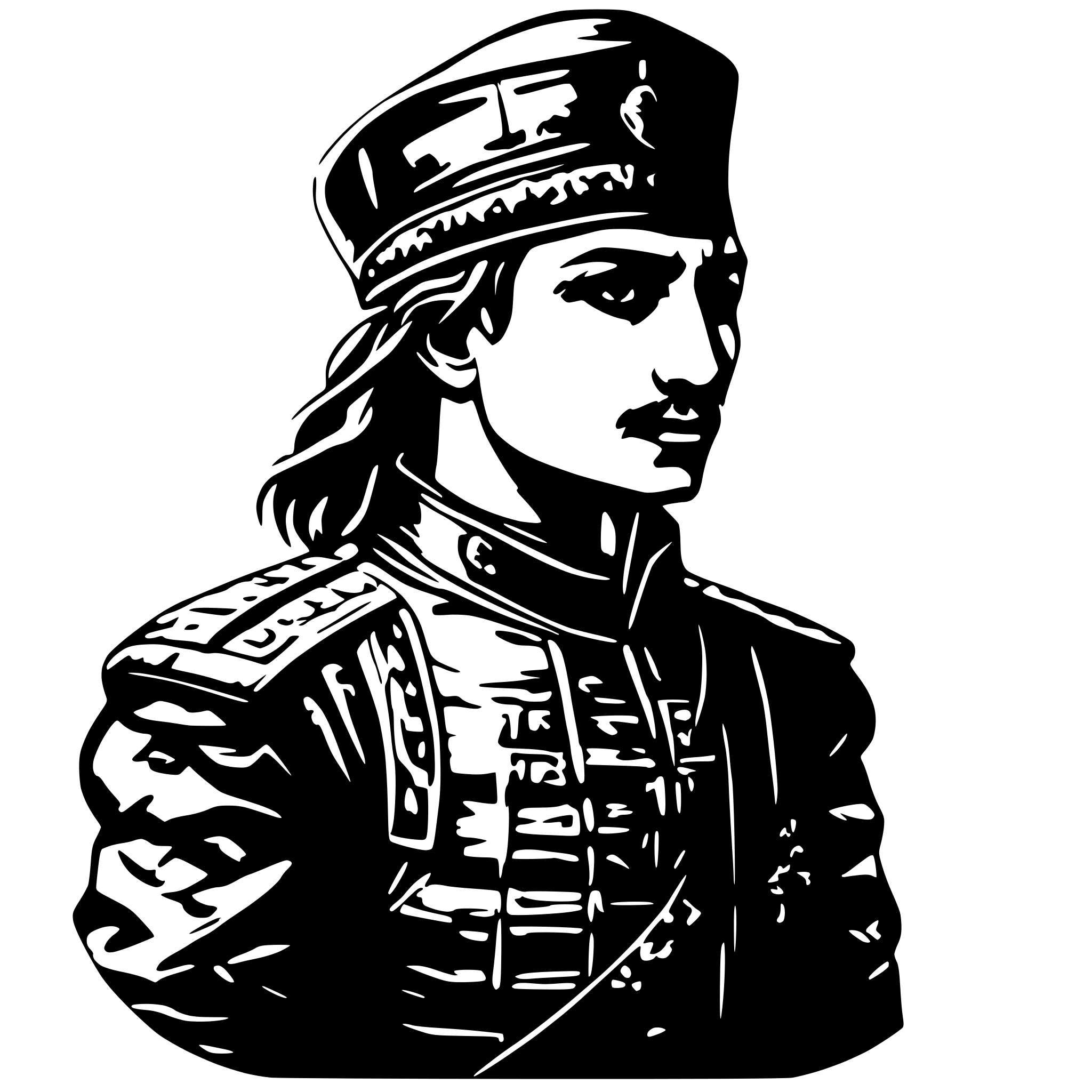 AI-generated SVG of 'an Ottoman soldier'