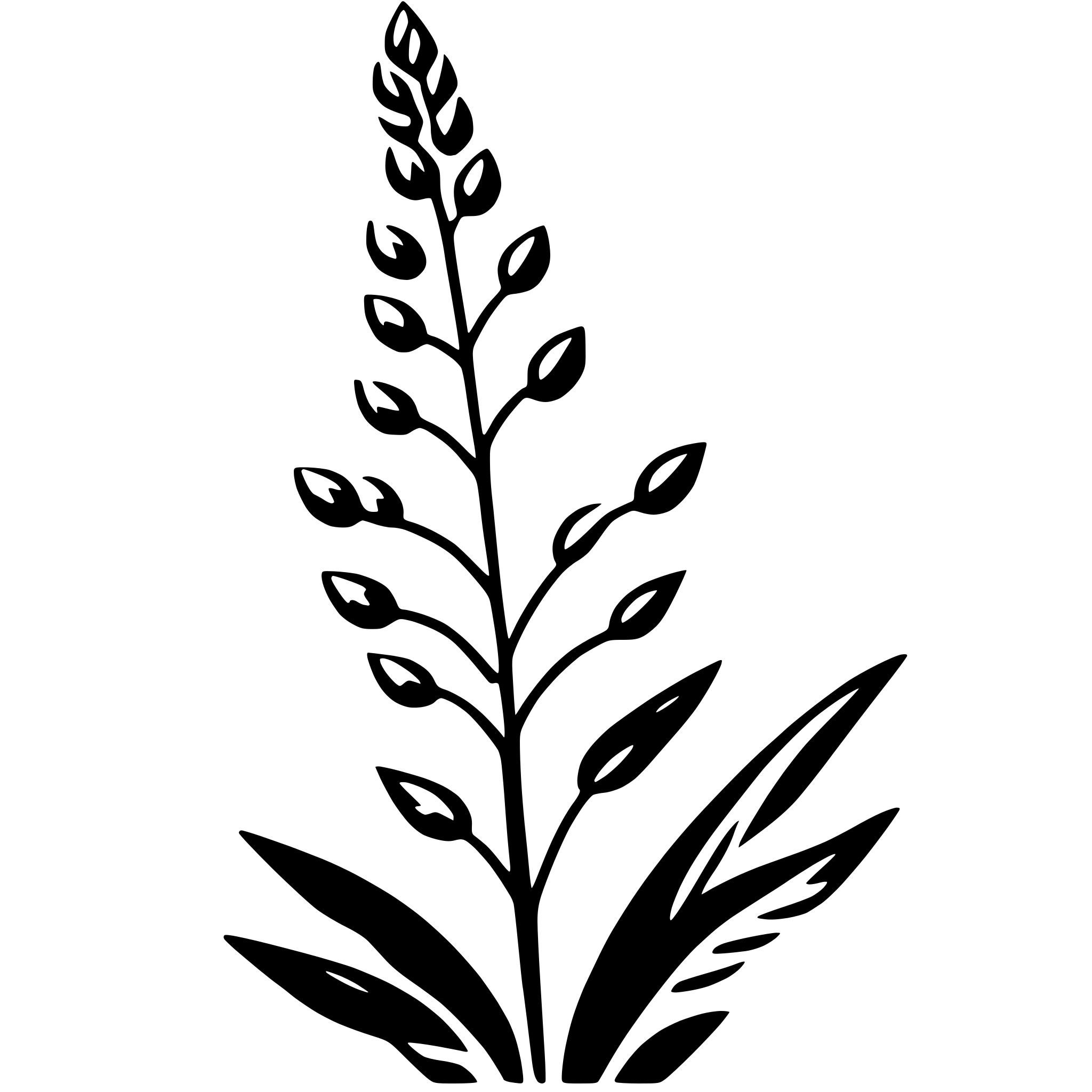 AI-generated SVG of a snapdragon