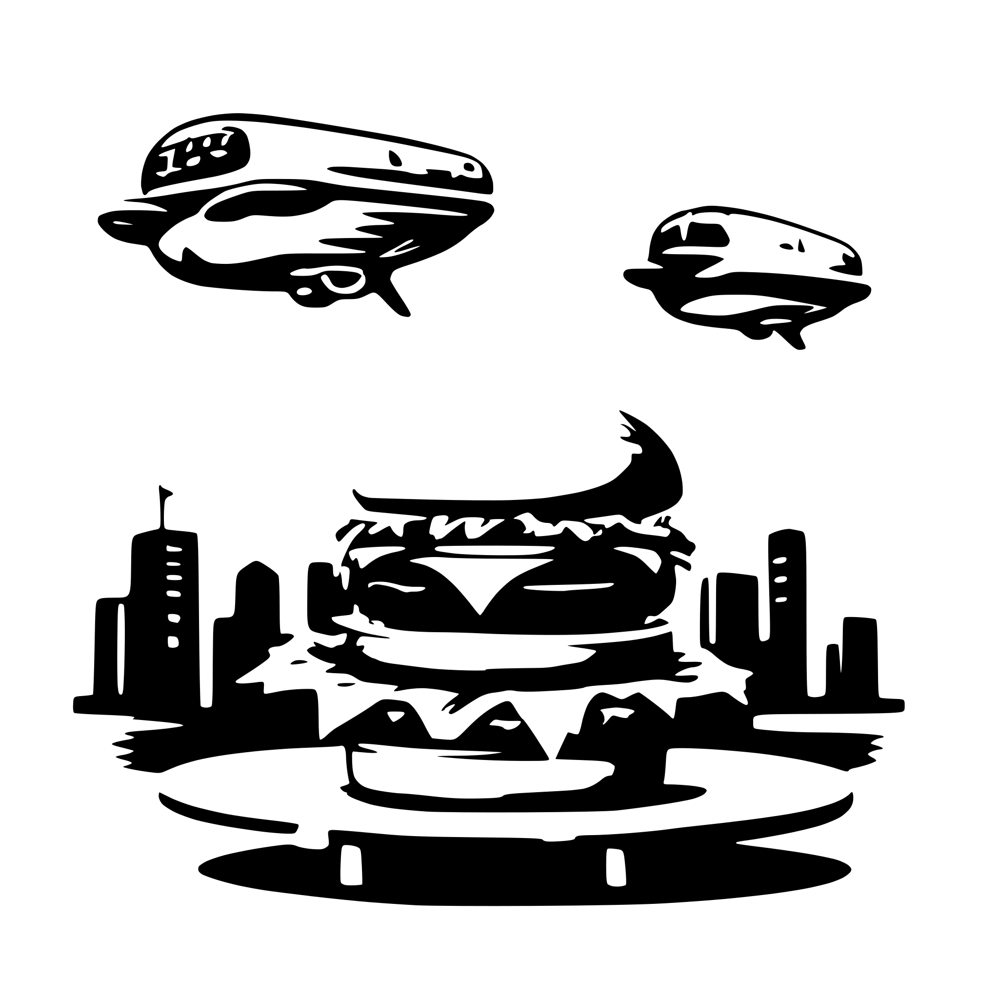 AI-generated SVG of a make a flying burger