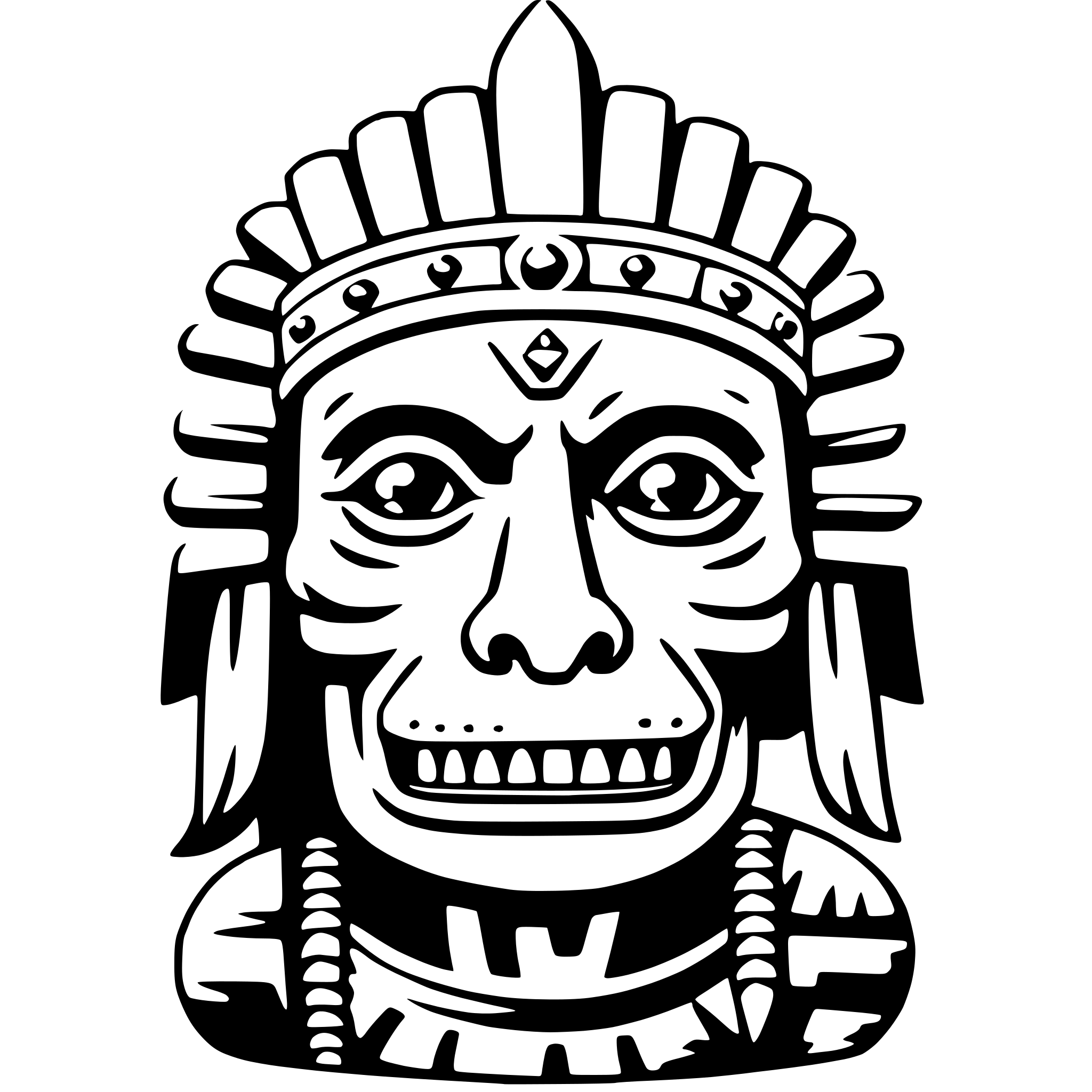 AI-generated SVG of 'tezcatlipoca'