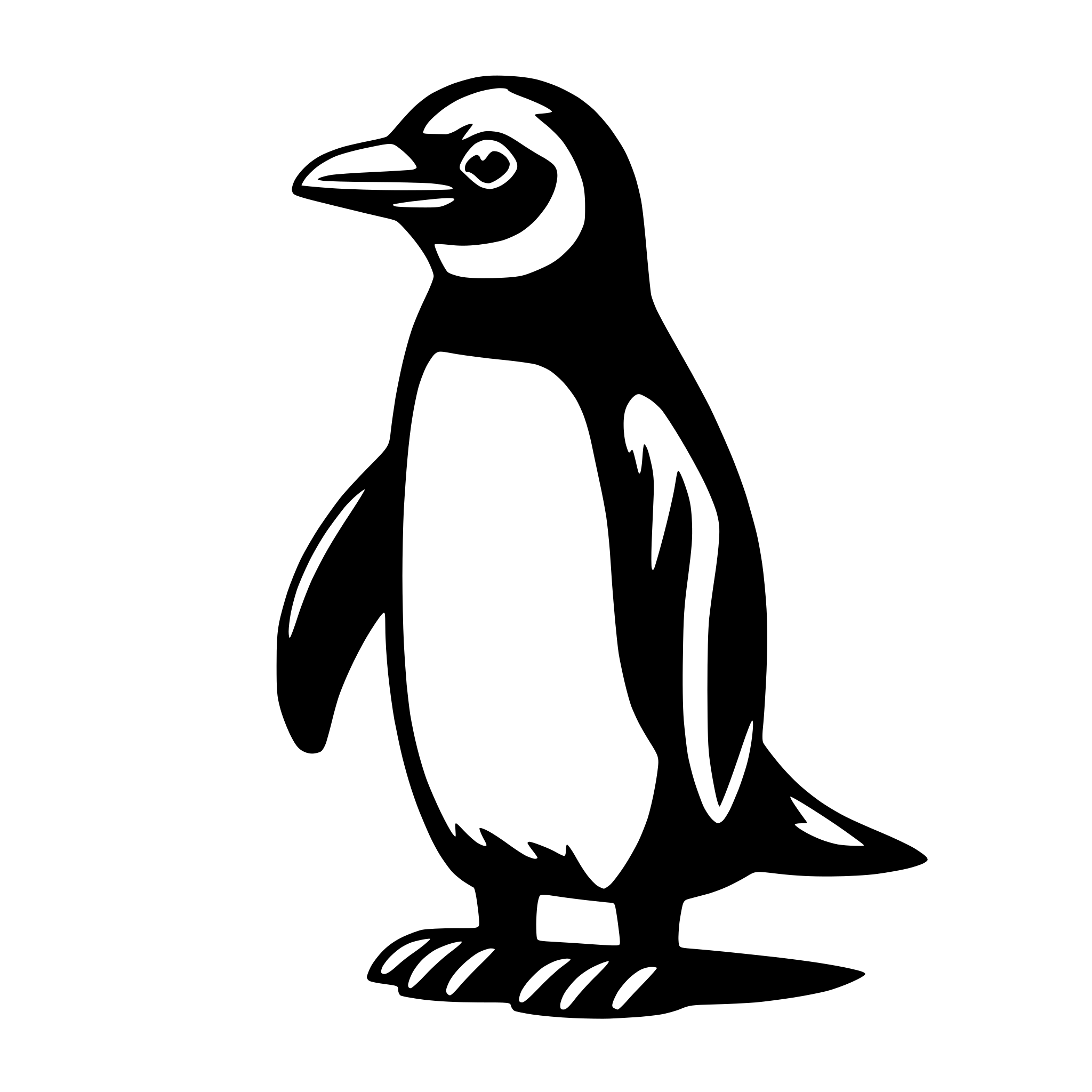 AI-generated SVG of 'penguin'
