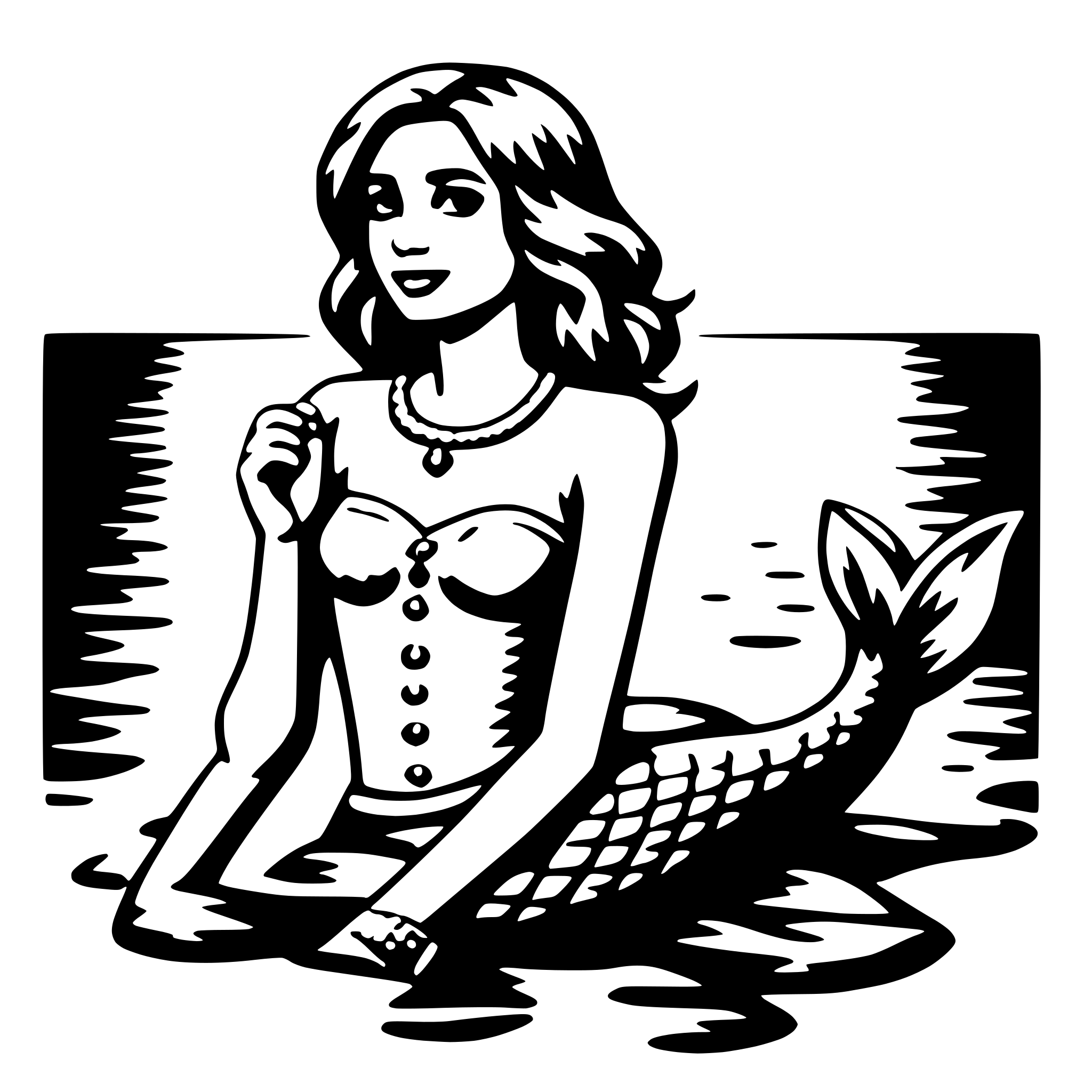 AI-generated SVG of 'mermaid'