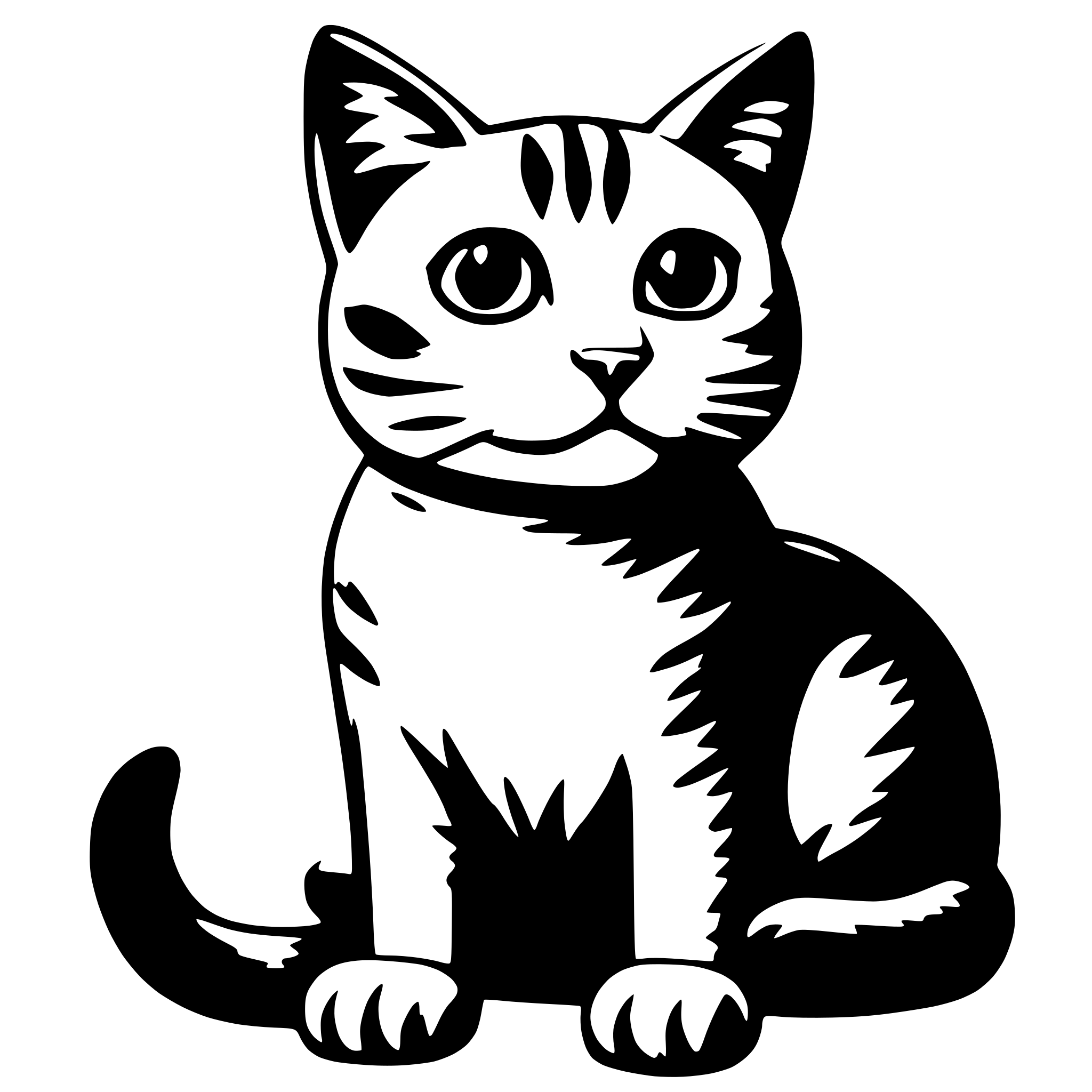 AI-generated SVG of a cat