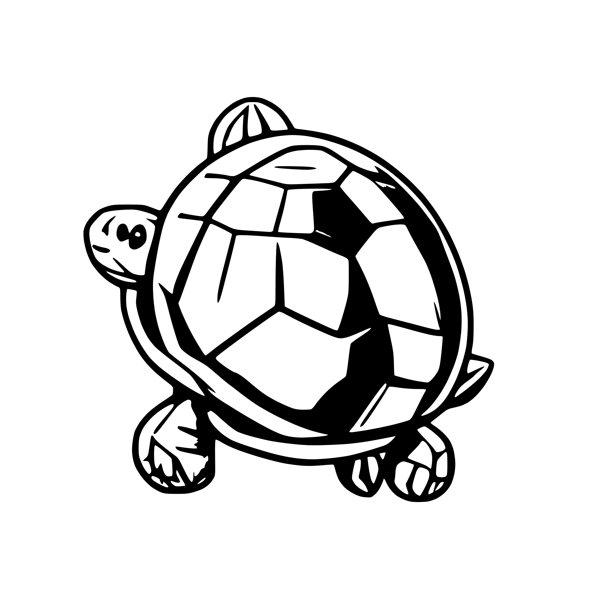AI-generated SVG of a turtle shell