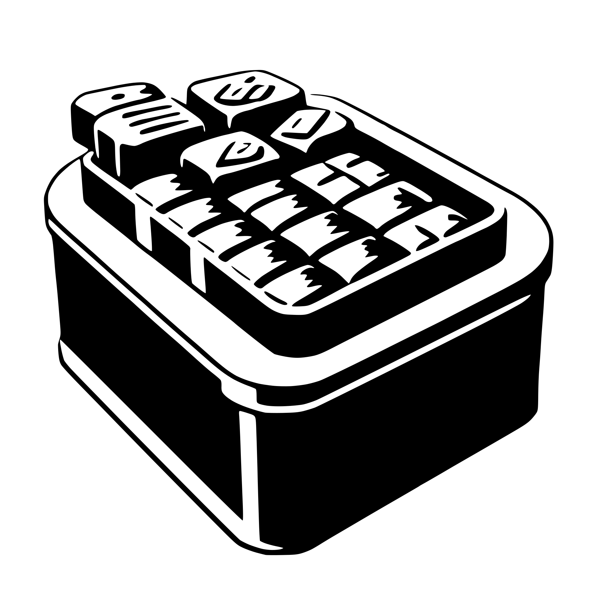 AI-generated SVG of a chocolate box