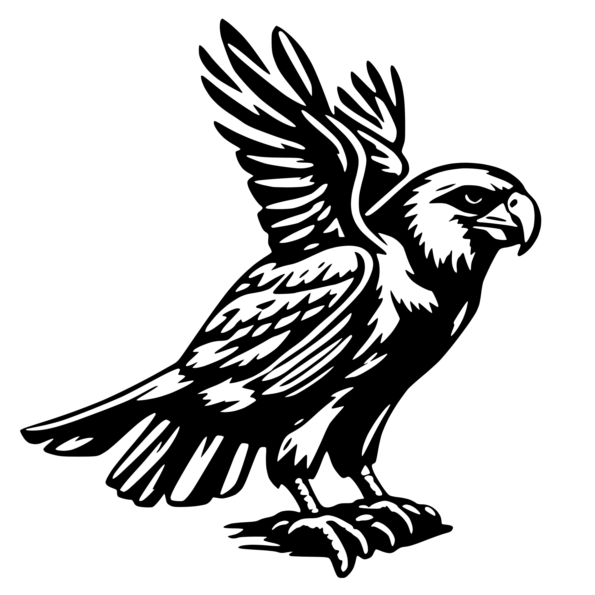 AI-generated SVG of 'criar uma aguia agreciva'