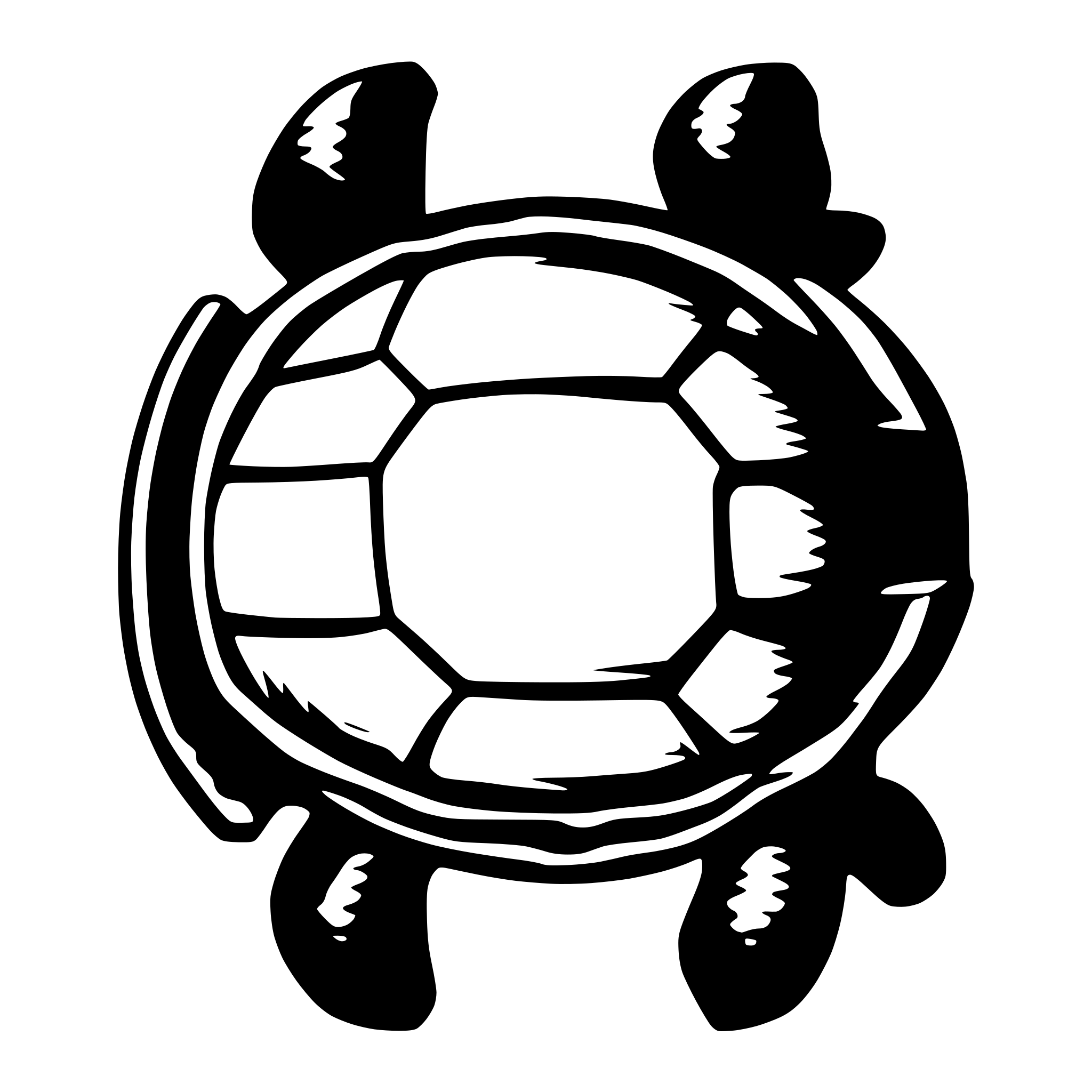 AI-generated SVG of 'turtle shell with single belt'
