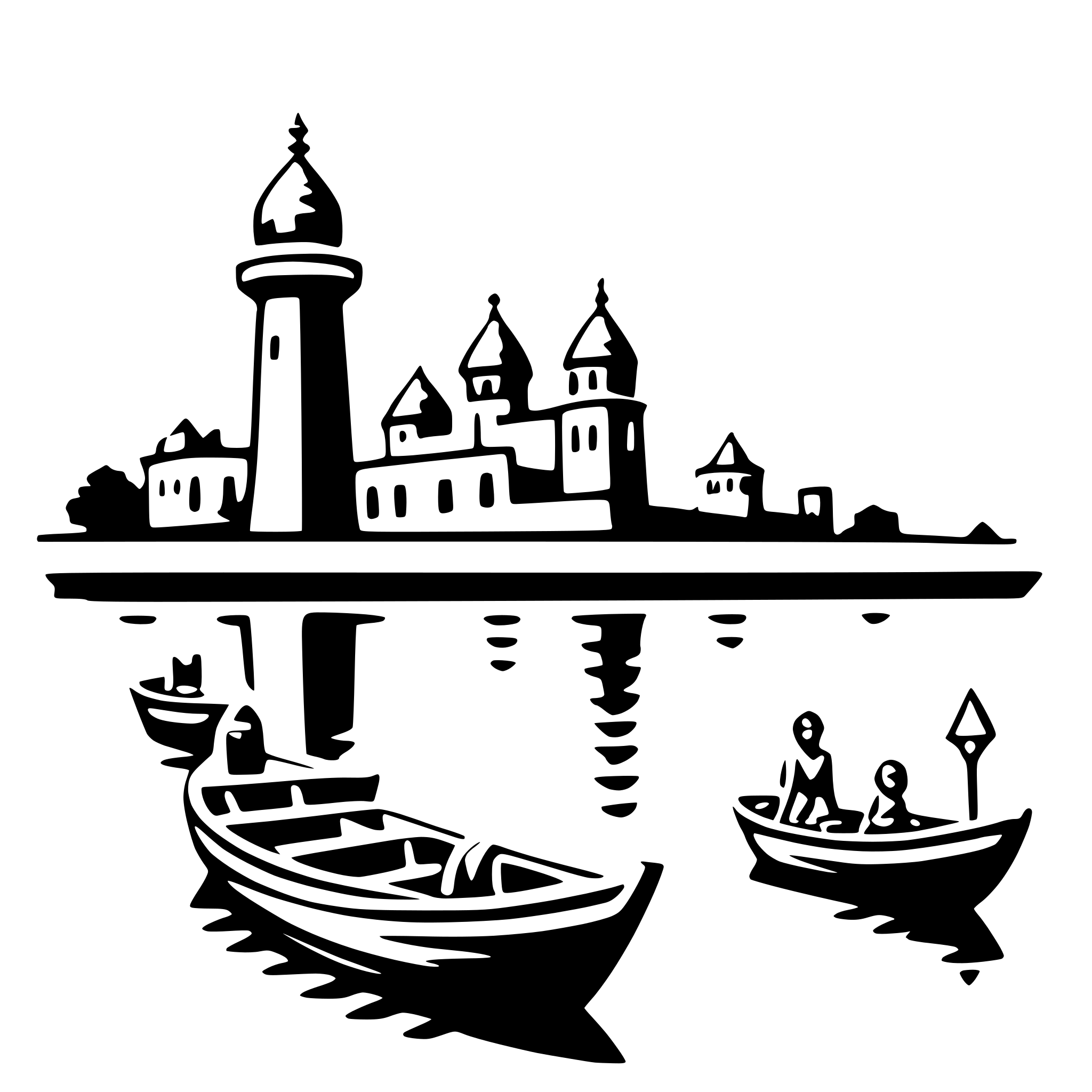 AI-generated SVG of 'varanasi ghats'