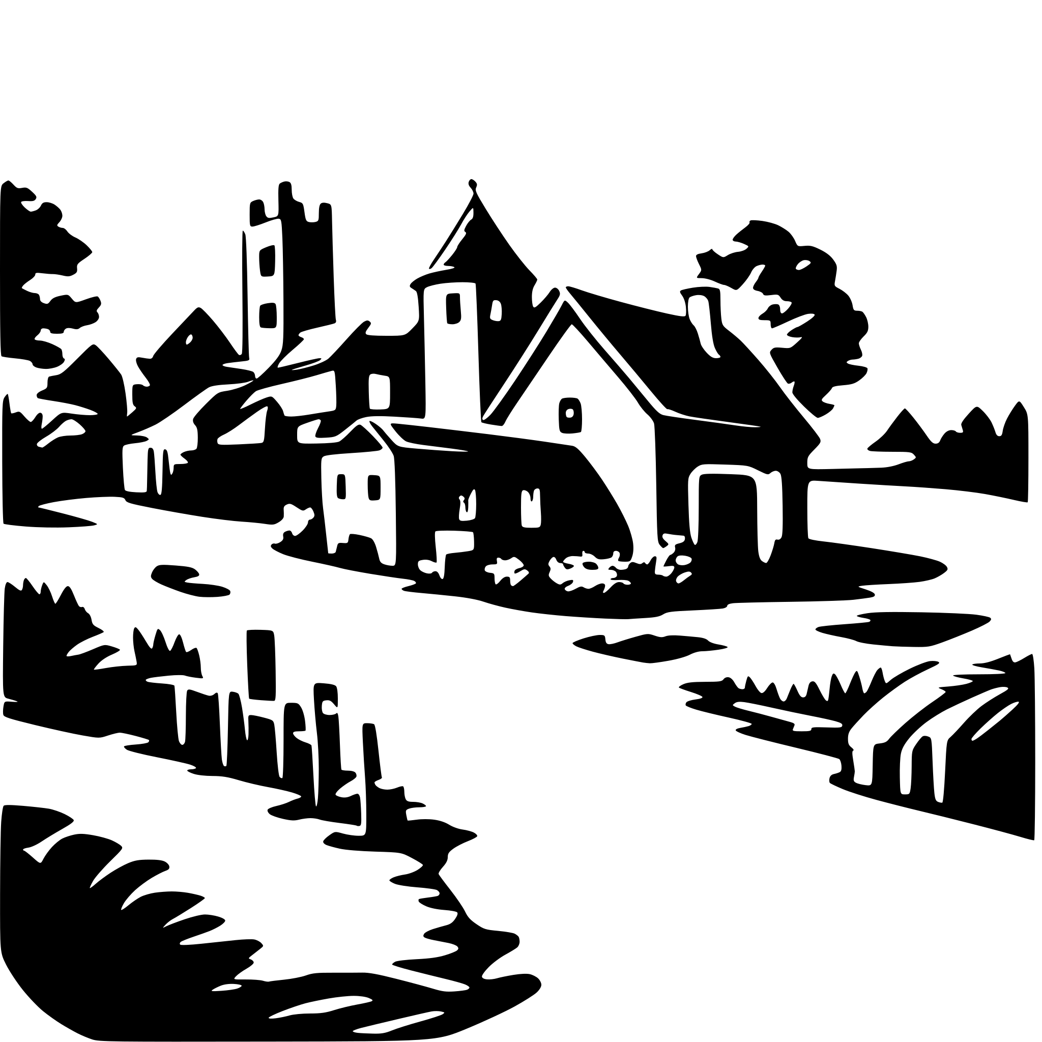 AI-generated SVG of 'old village'