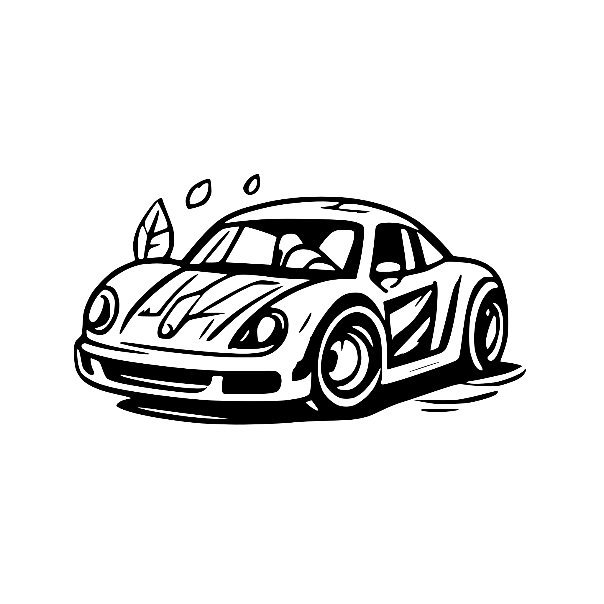 AI-generated SVG of a No Risk No Porsche
