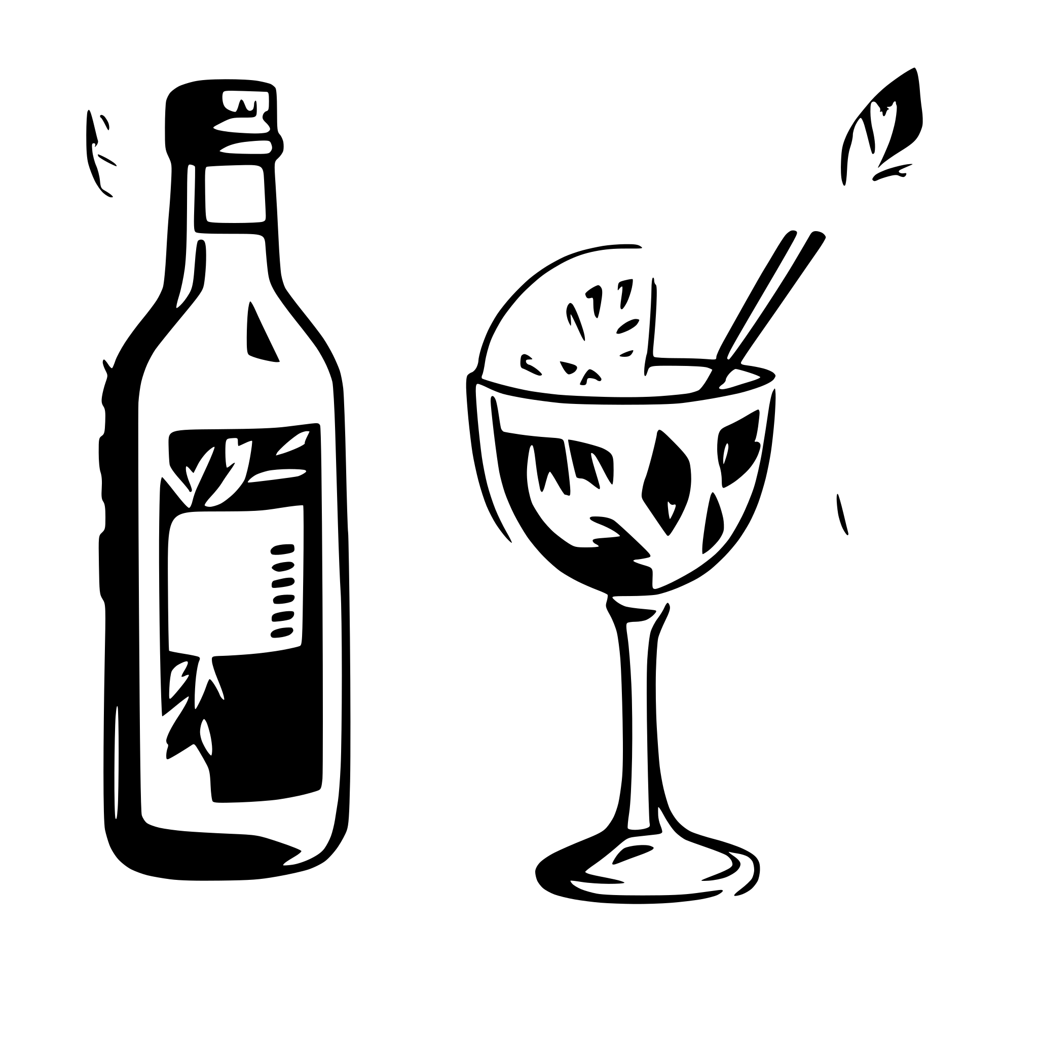 AI-generated SVG of a Aperol Spritz