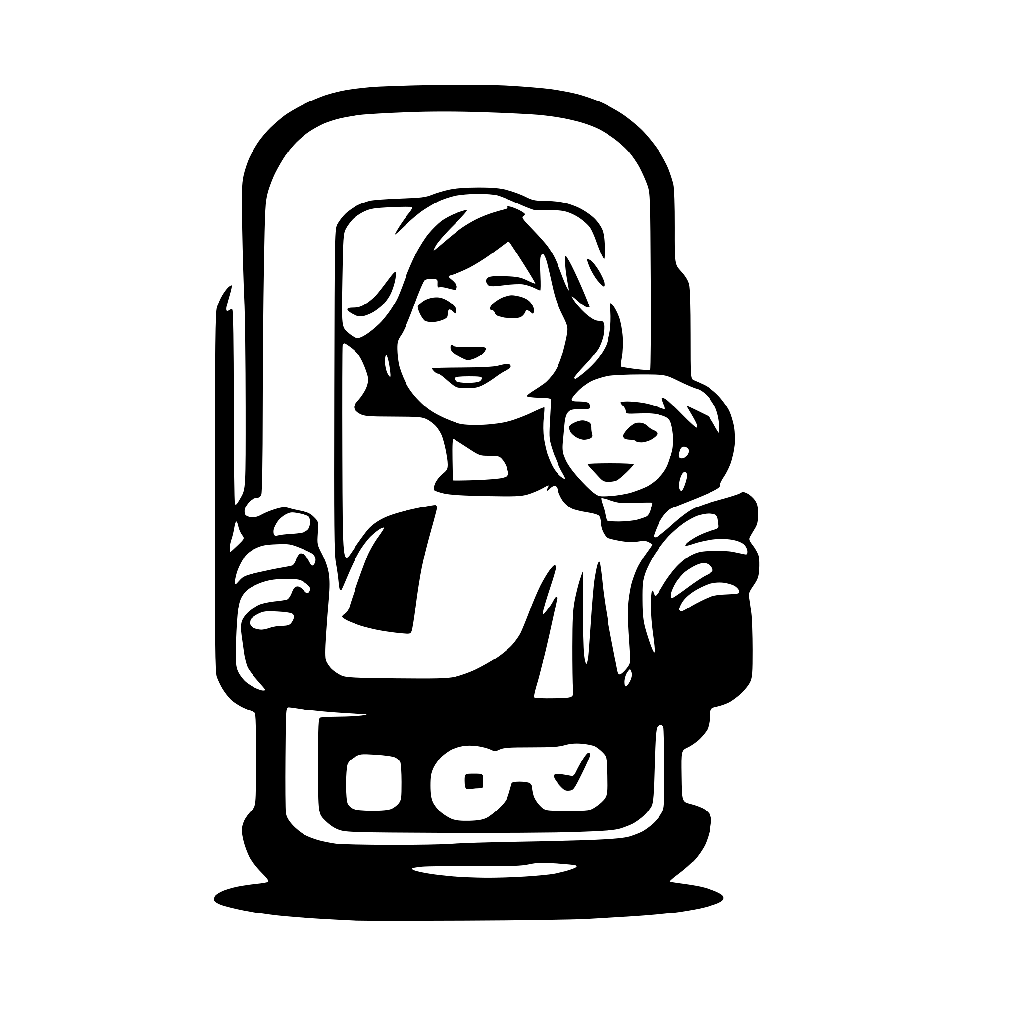 AI-generated SVG of a Mobile chat app