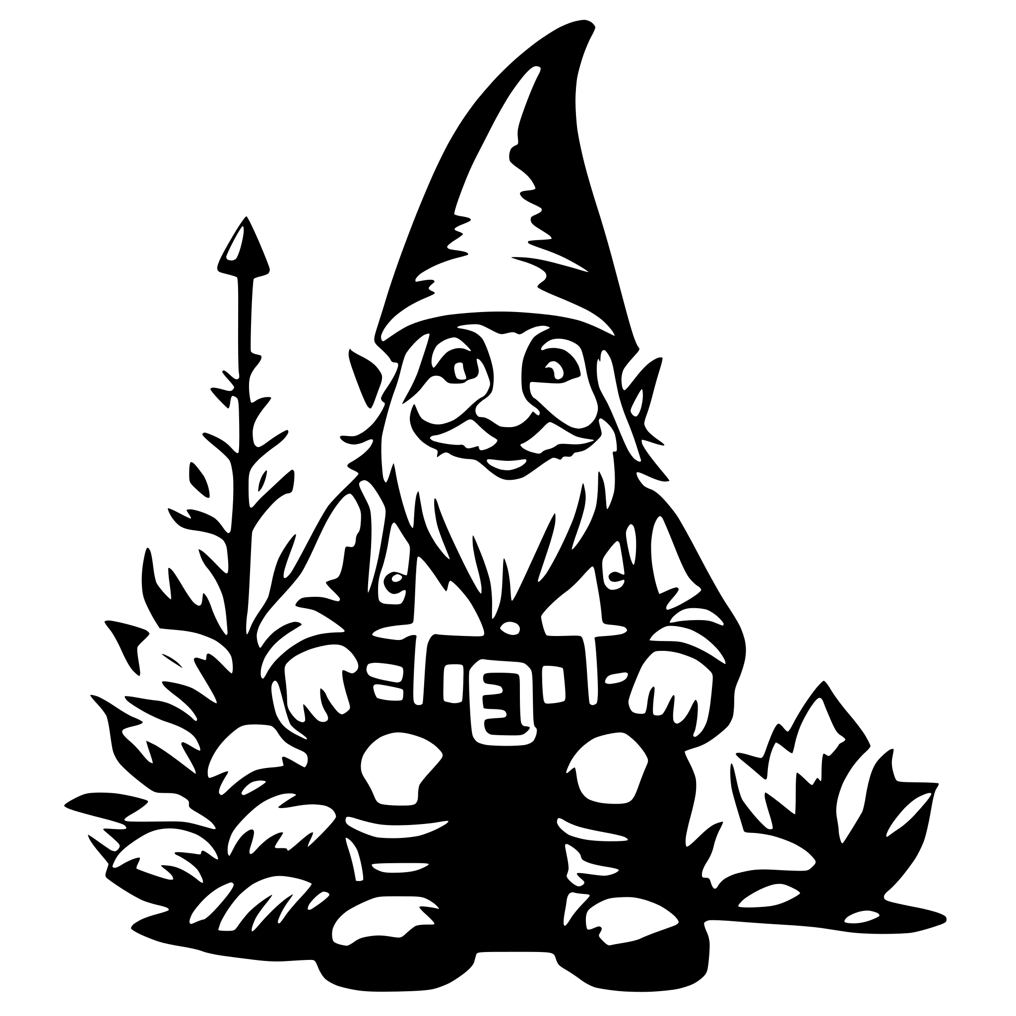 AI-generated SVG of 'gnome'