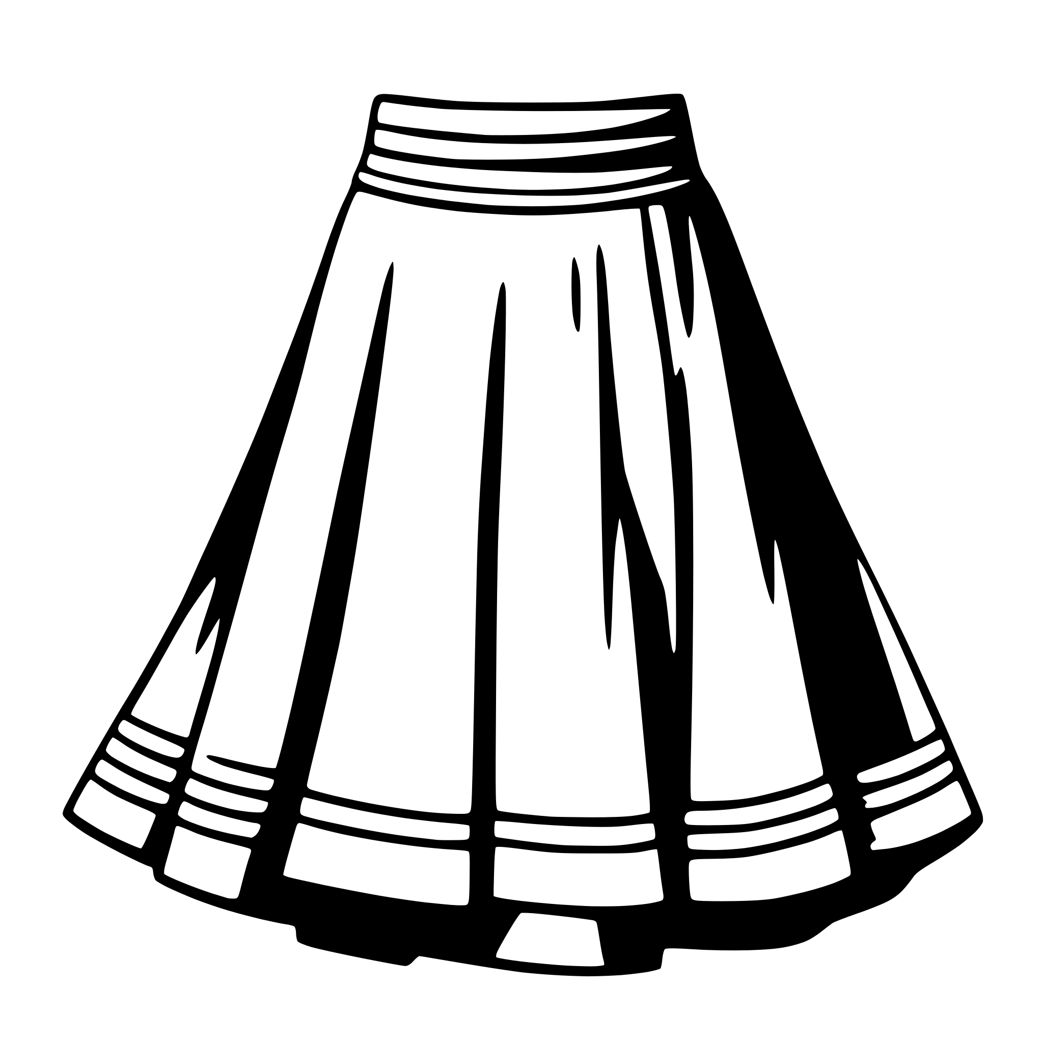 AI-generated SVG of a skirt