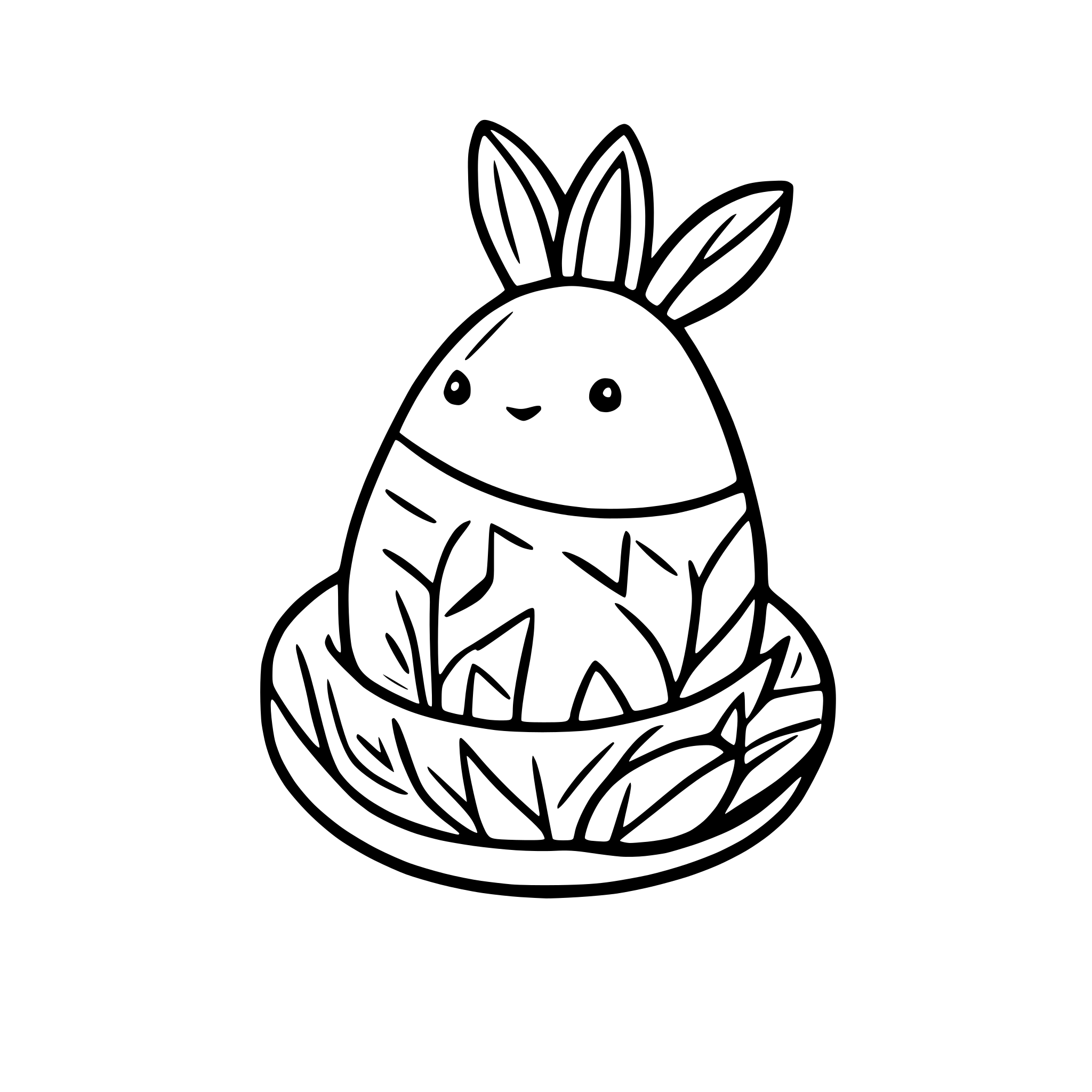 AI-generated SVG of a easter