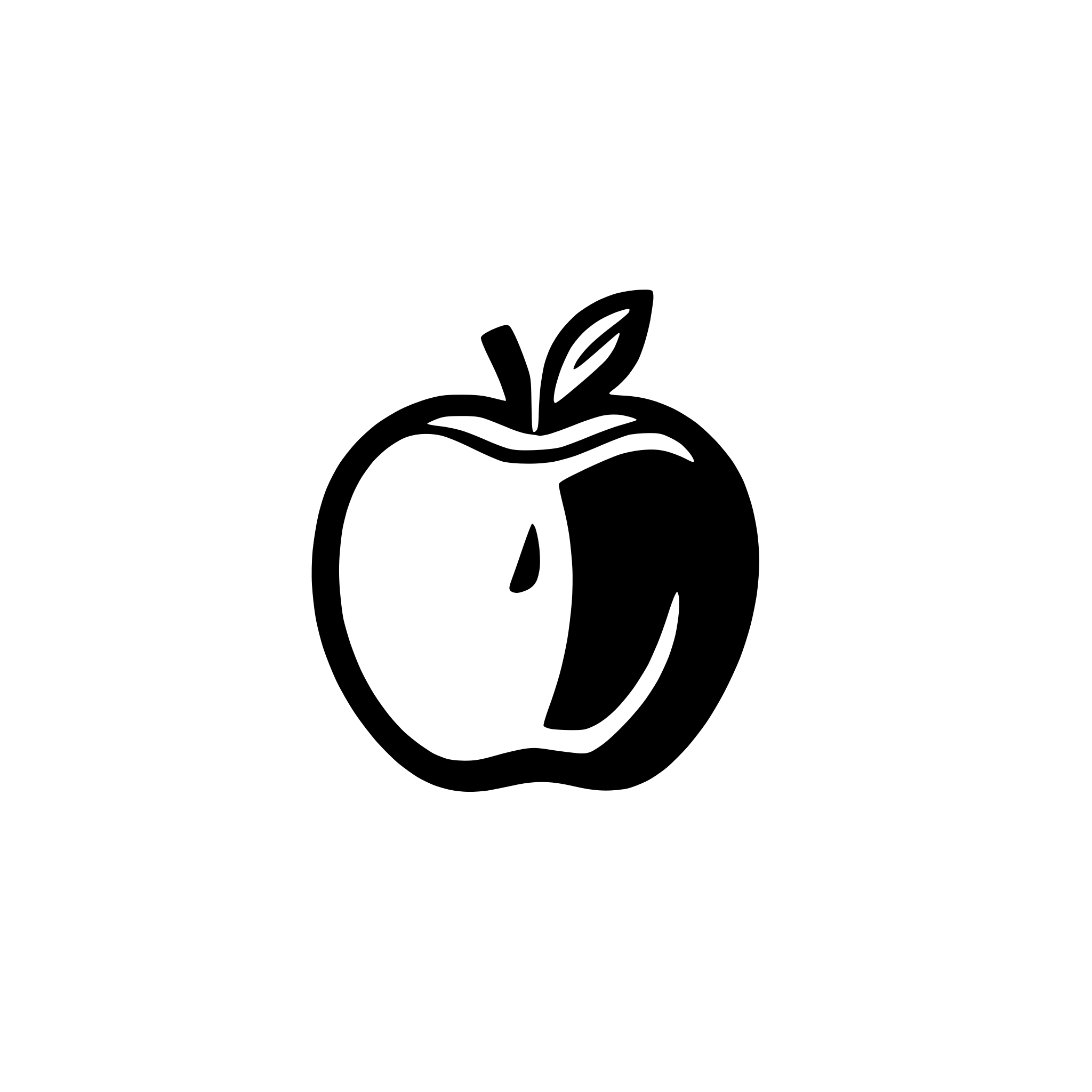 AI-generated SVG of a apple with bite taken