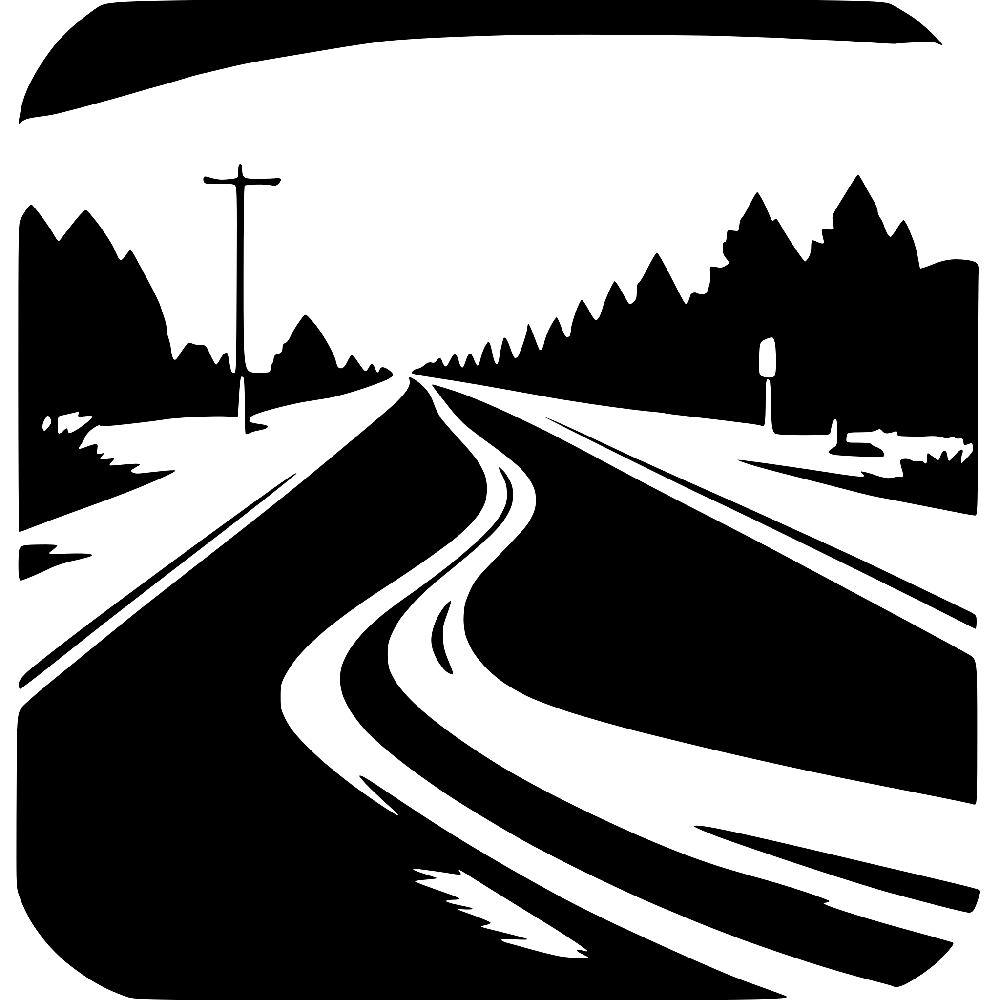 AI-generated SVG of a just dark highway