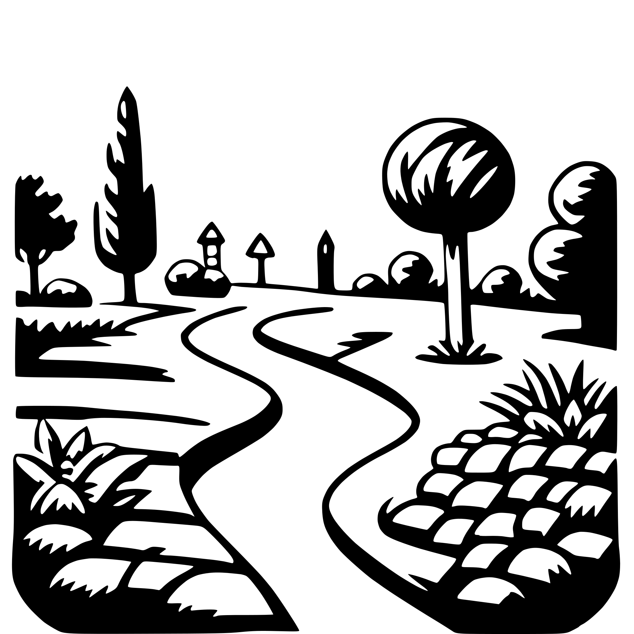 AI-generated SVG of a romantic garden