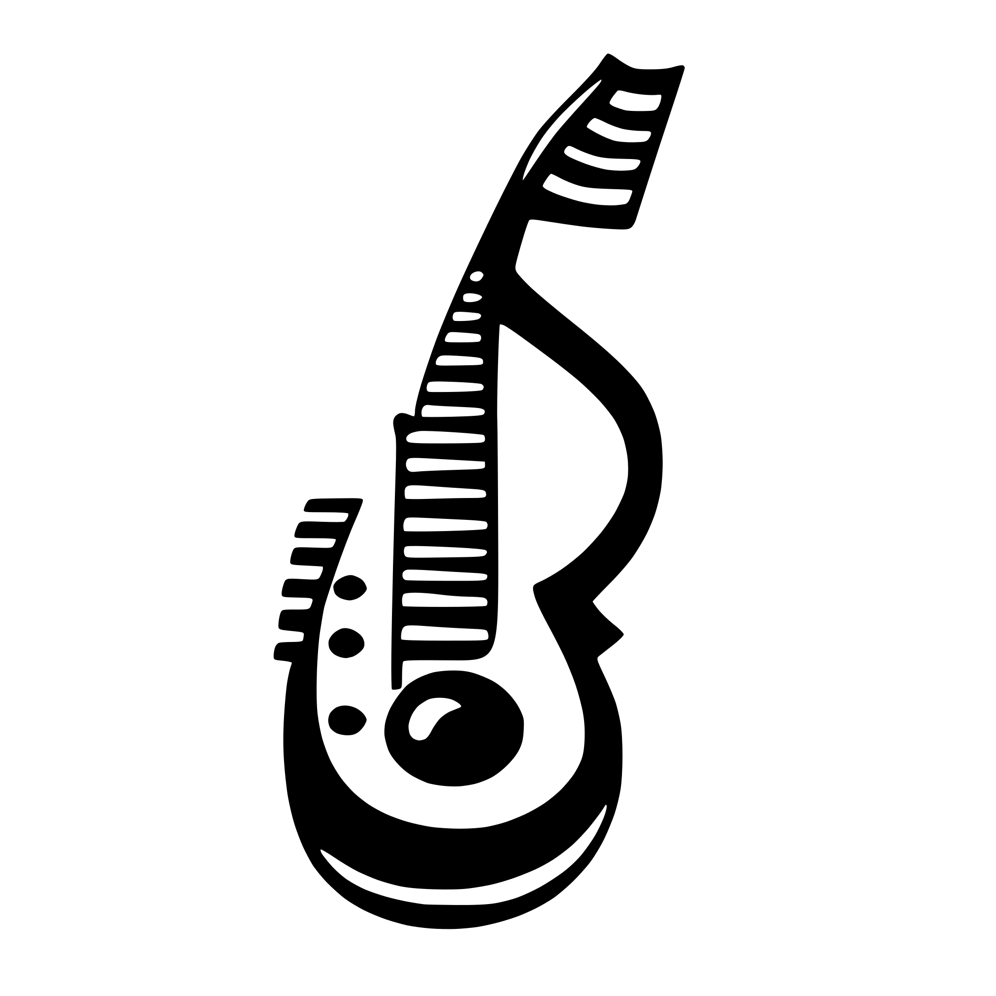 AI-generated SVG of a quarter note