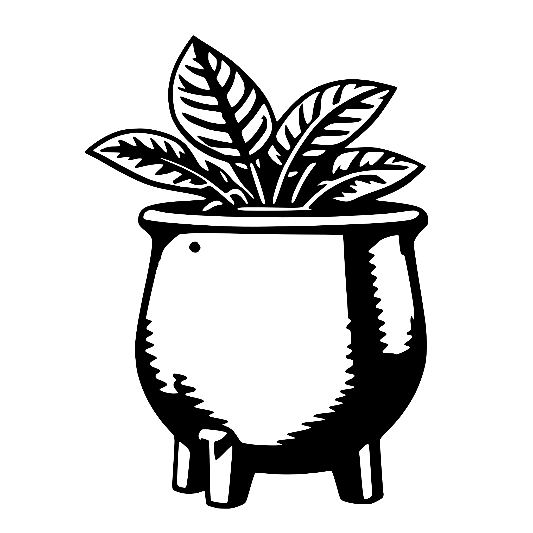 AI-generated SVG of a pot