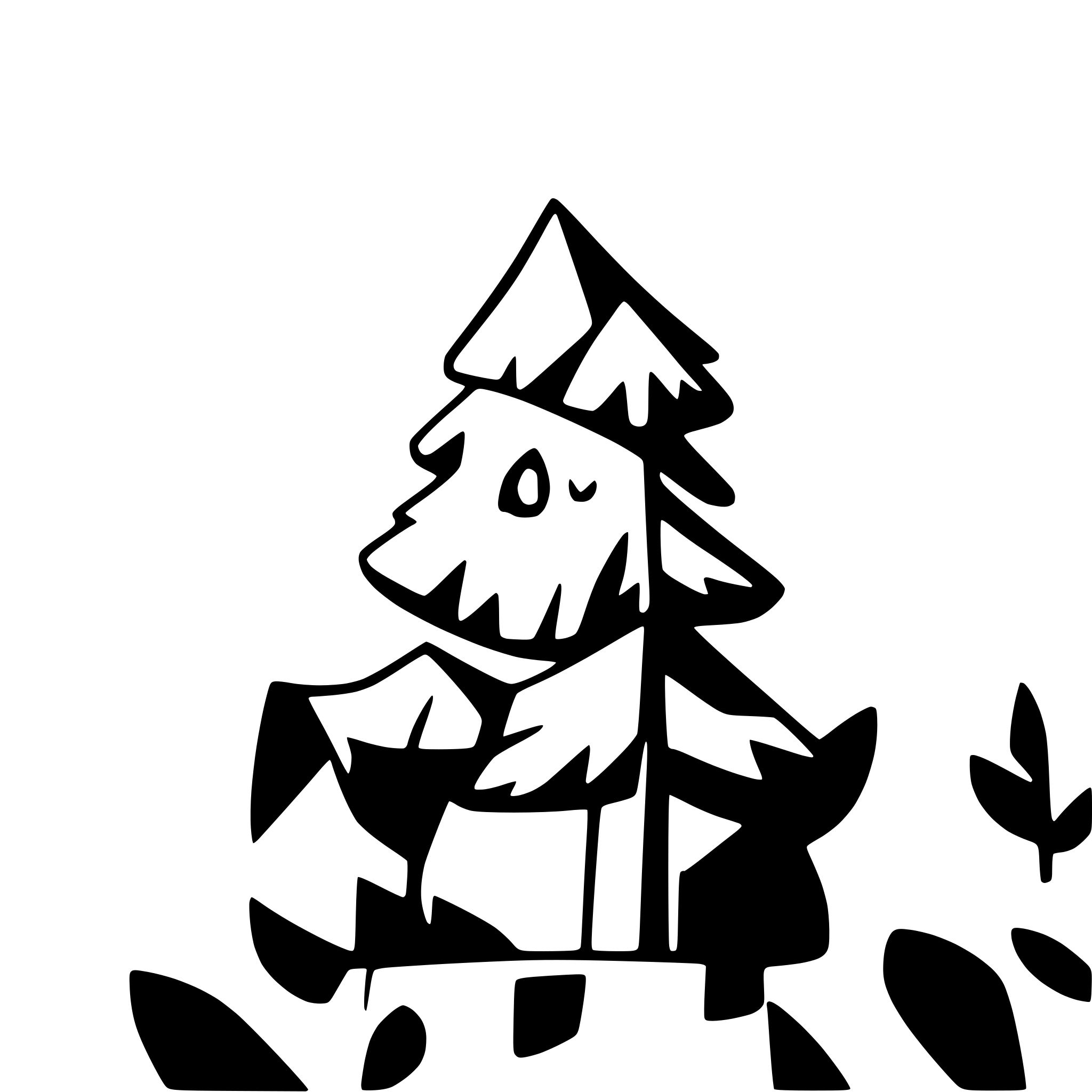 AI-generated SVG of a pine tree