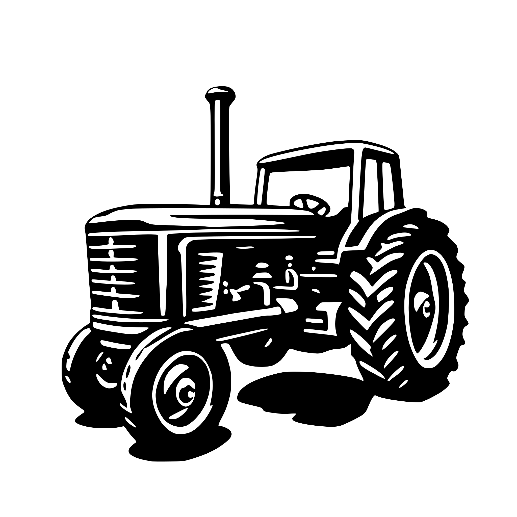 AI-generated SVG of 'tractor  vector pics'
