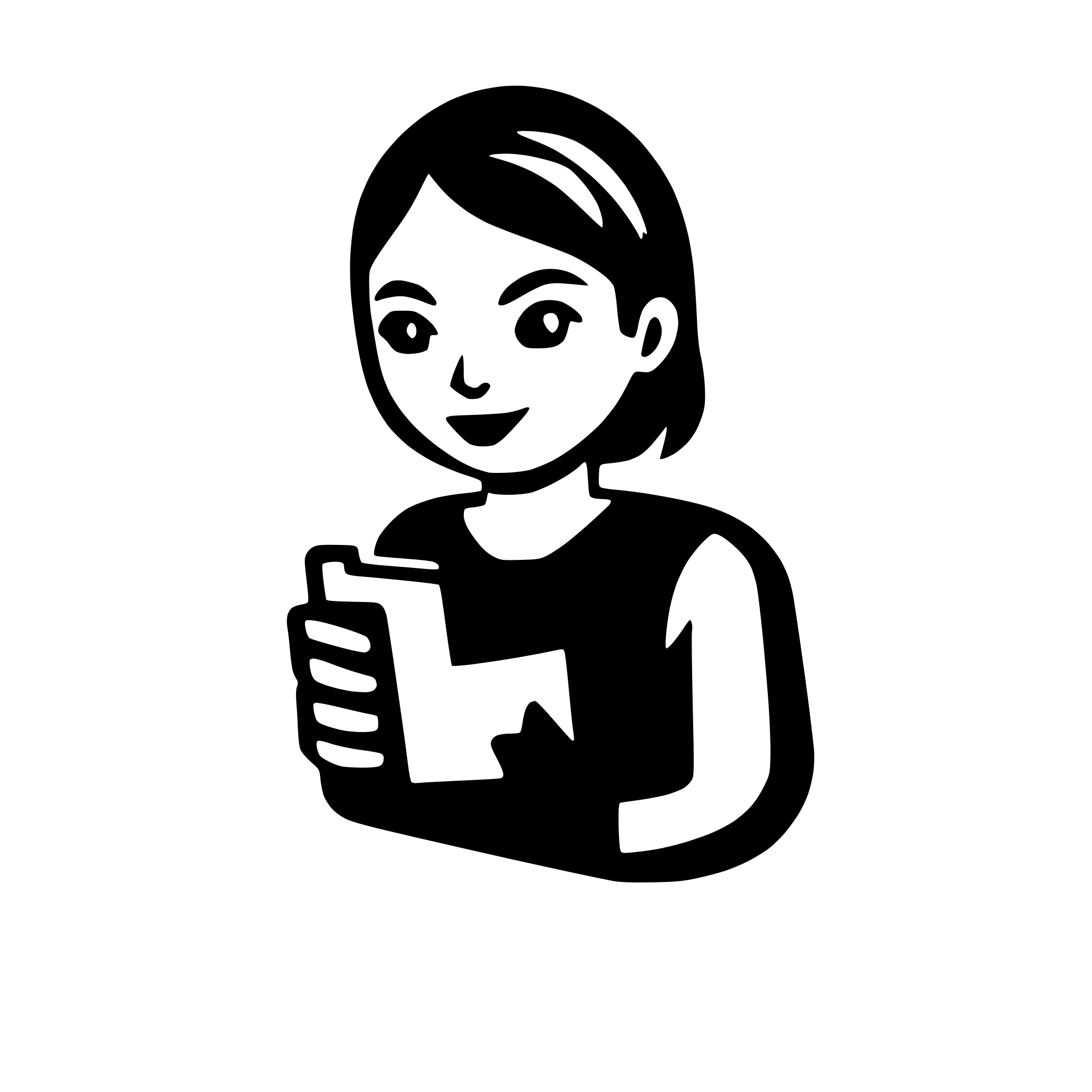 AI-generated SVG of 'User reading paper (list)'