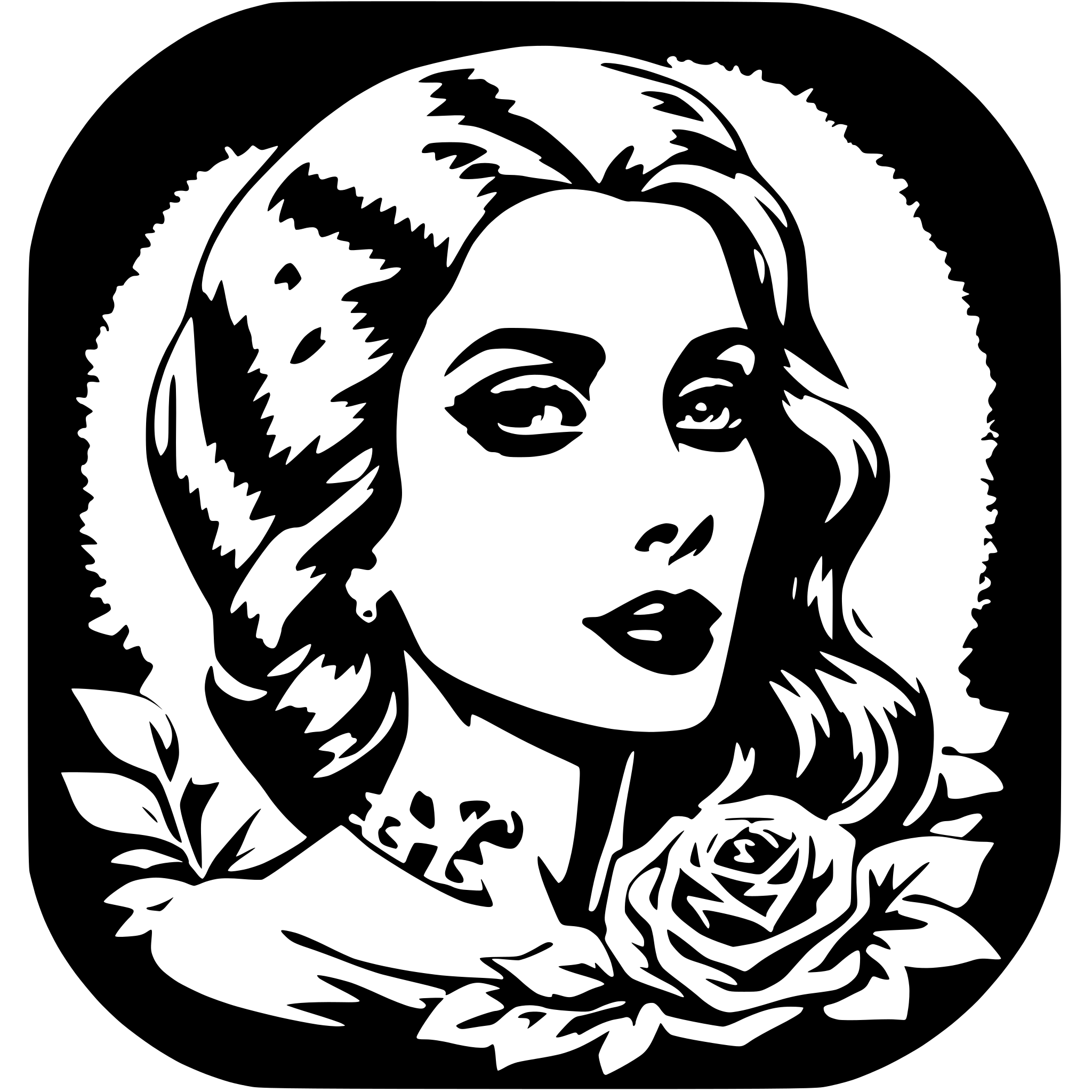 AI-generated SVG of a Beauty, Rich or death