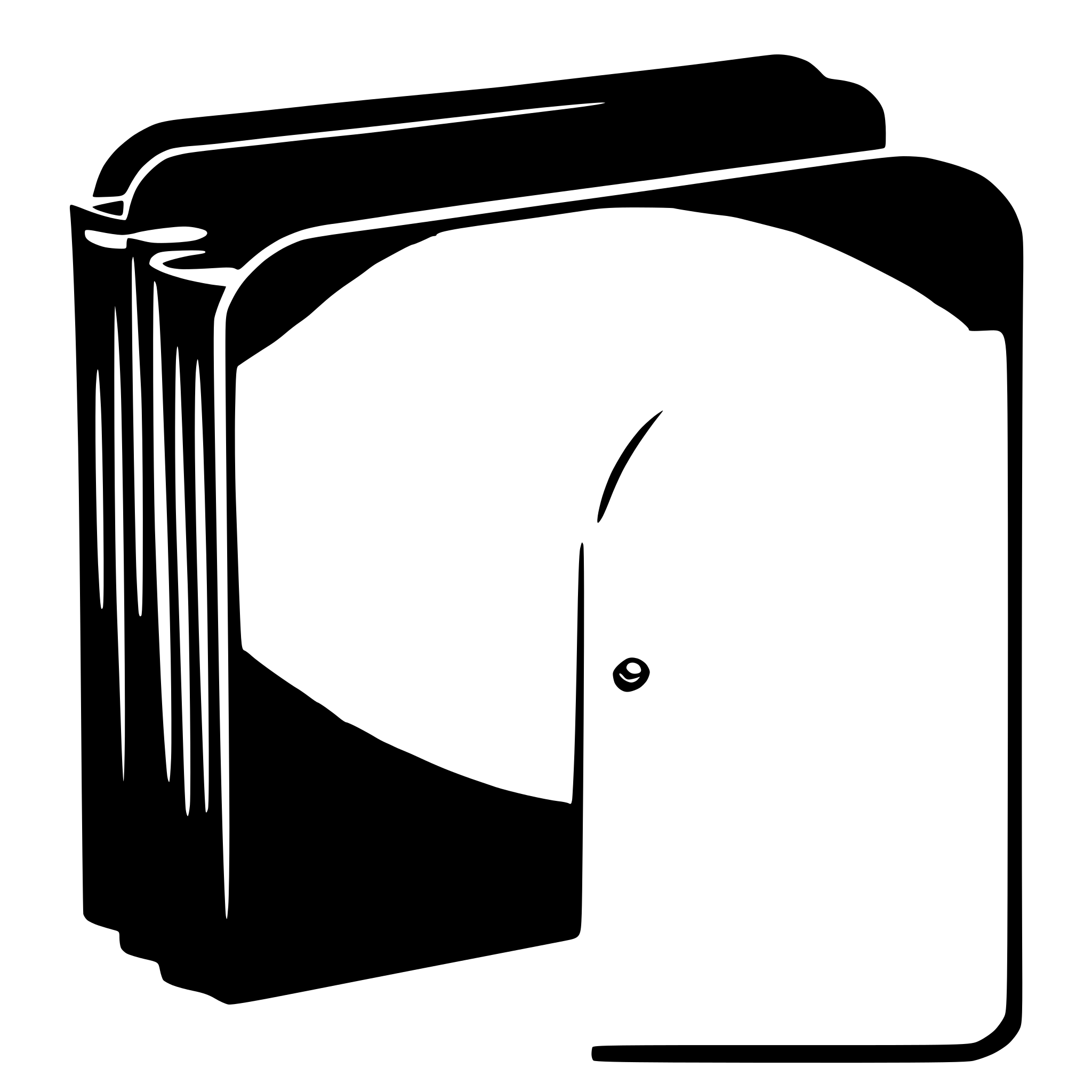 AI-generated SVG of a BLACK file folder